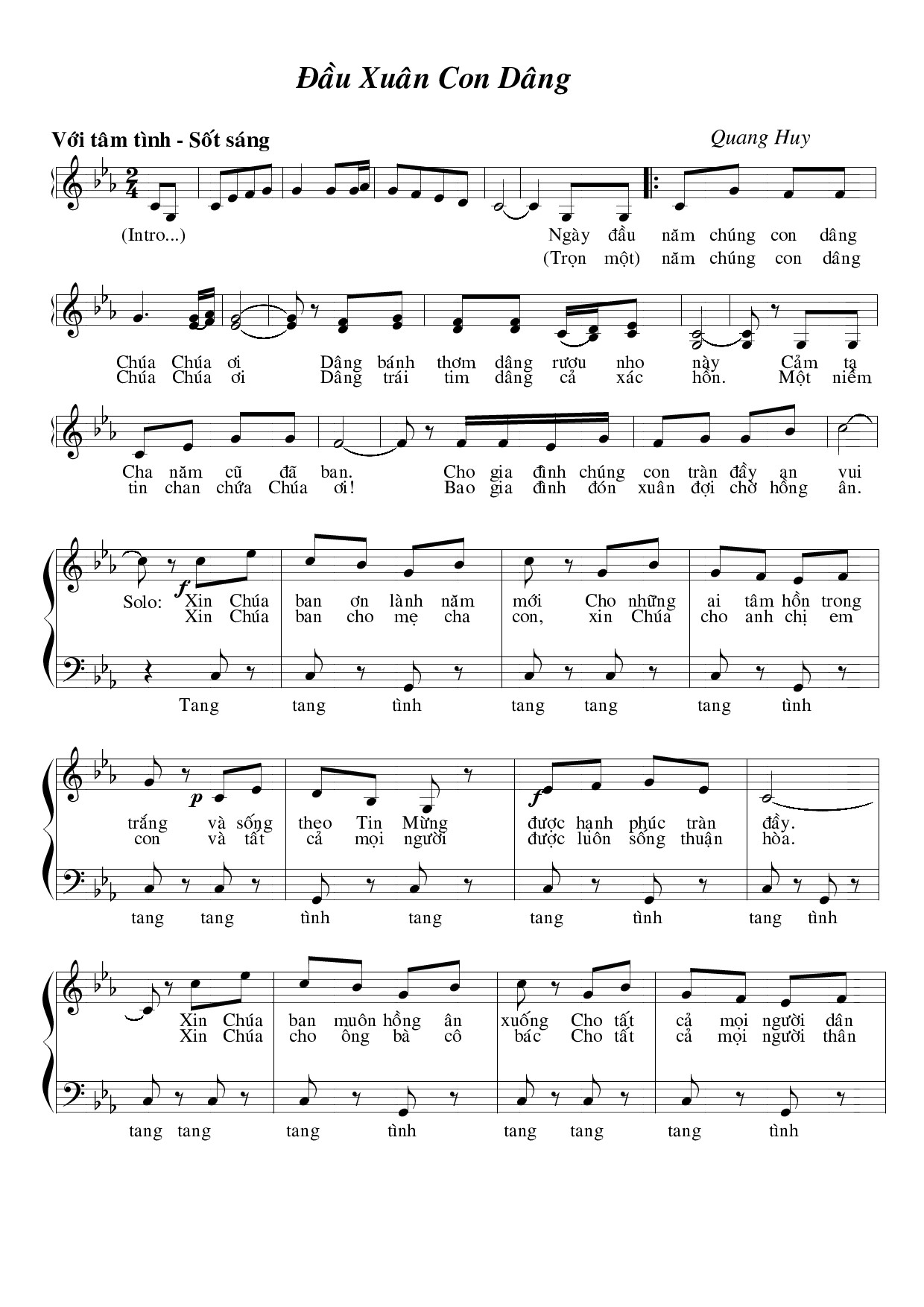 Đầu xuân con dâng