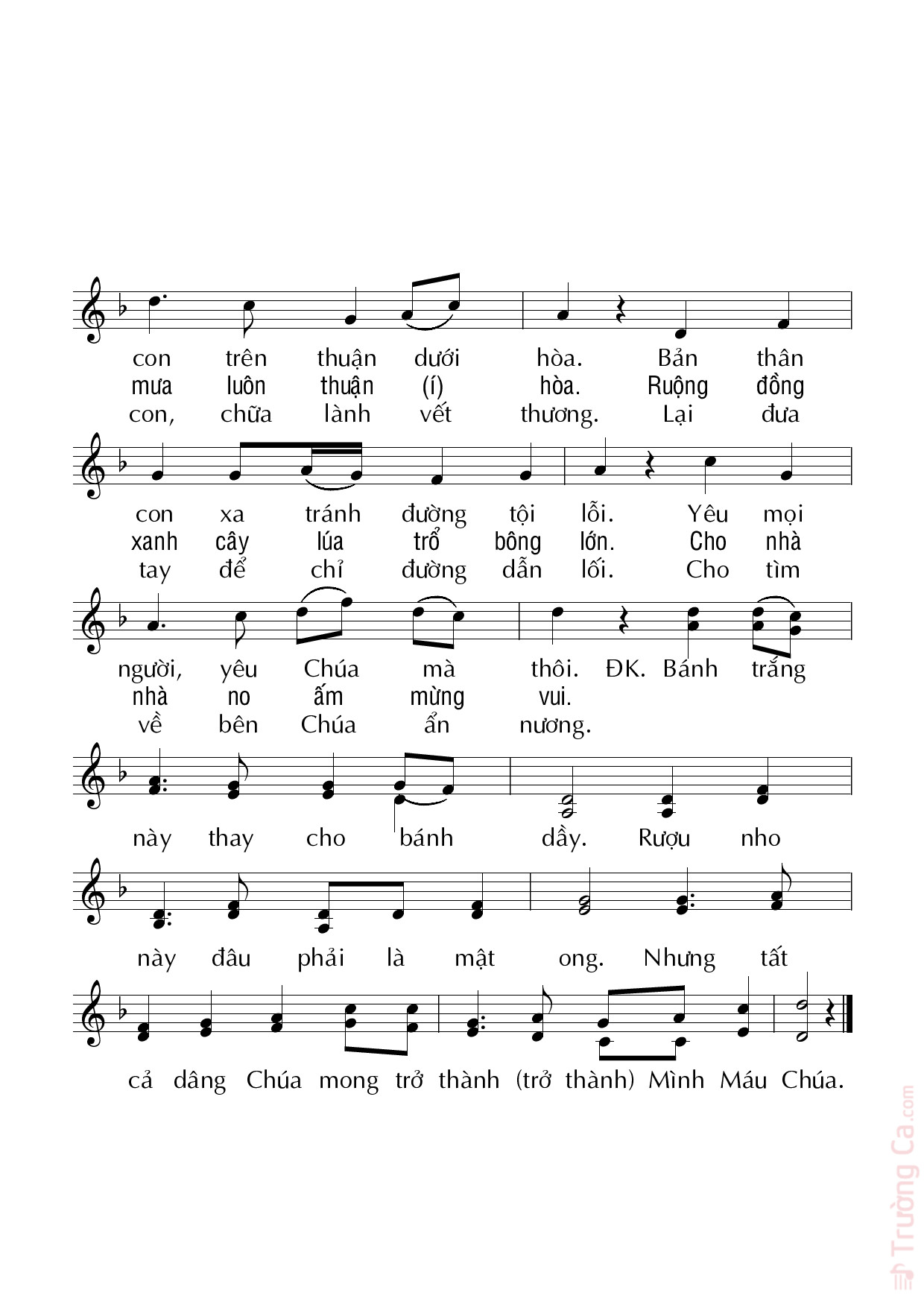 Trang 2 của Sheet nhạc PDF bài hát Mùa xuân dâng Chúa - Duy Linh PHN