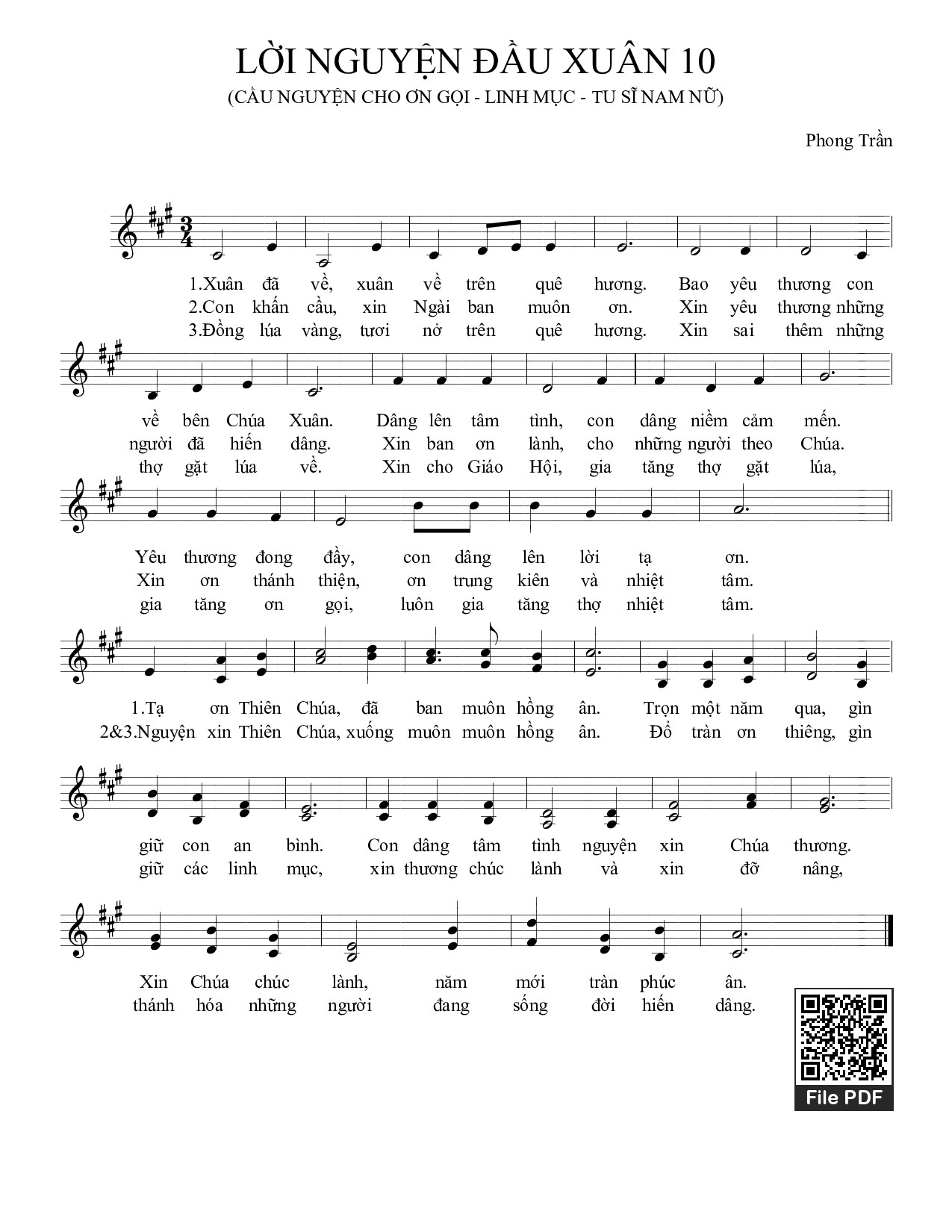 Lời Nguyện Đầu Xuân 10