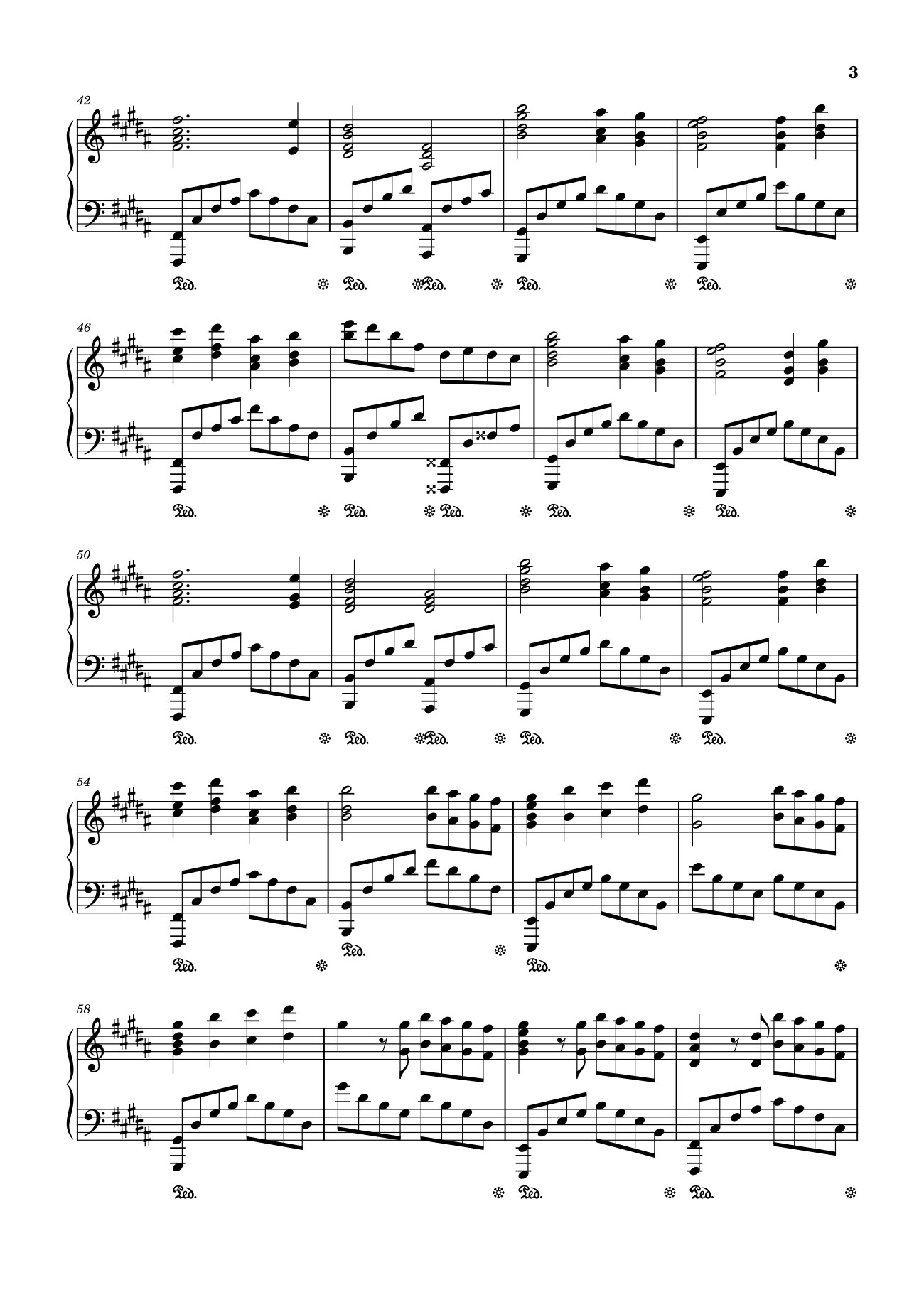 Trang 3 của Sheet nhạc PDF bài hát Akuma no Ko Sheet Piano - Music by Ai Higuchi
