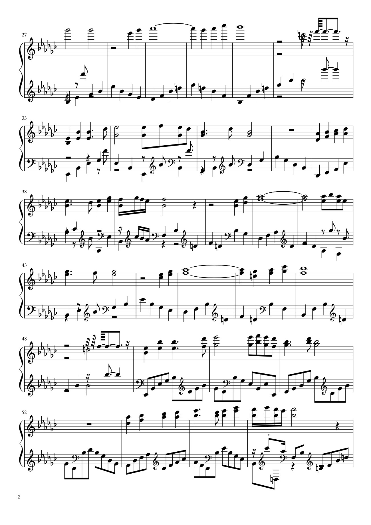 Trang 2 của Sheet nhạc PDF Piano bài hát Tay trái chỉ trăng Sheet Piano - Maihao