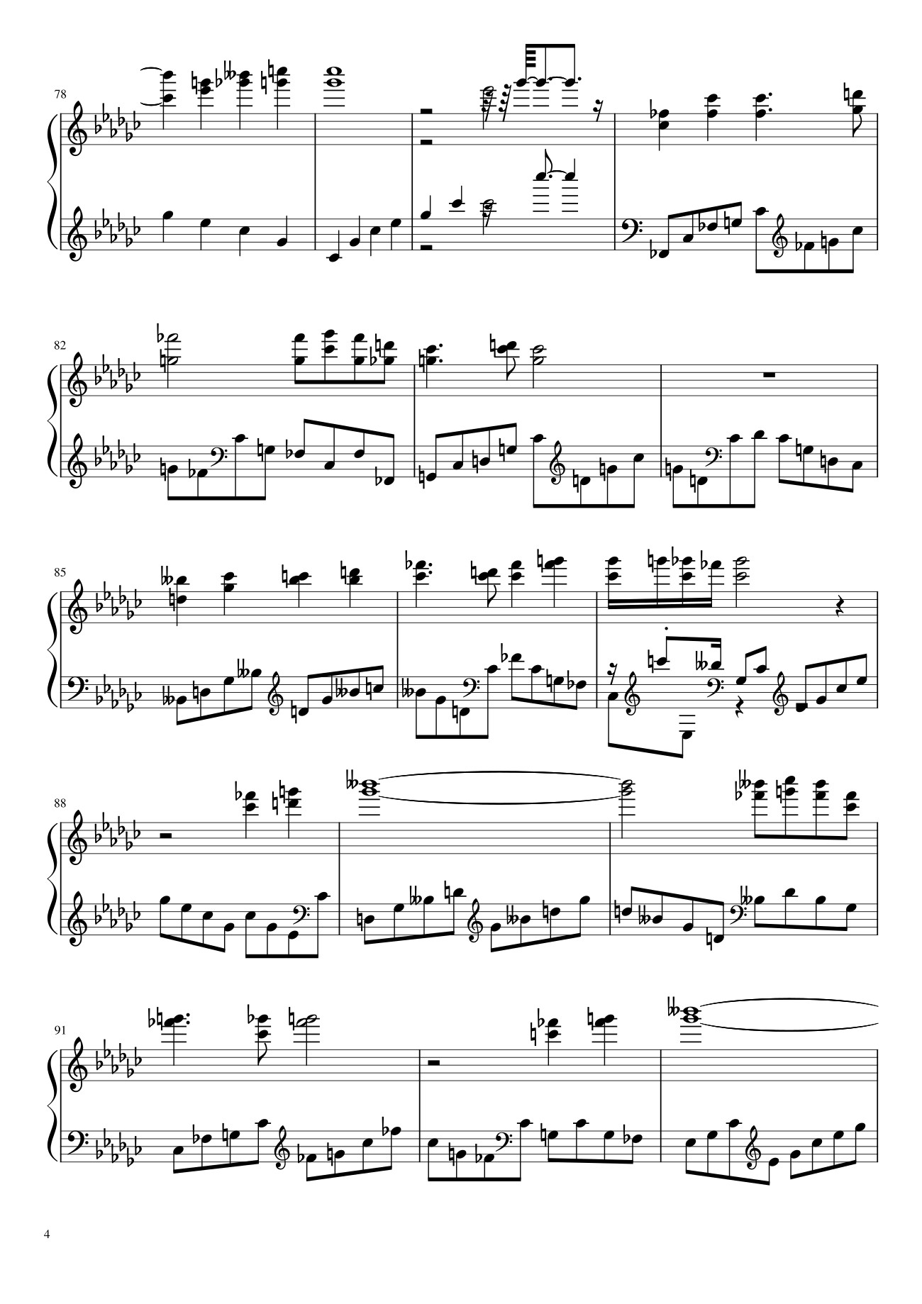 Trang 4 của Sheet nhạc PDF Piano bài hát Tay trái chỉ trăng Sheet Piano - Maihao
