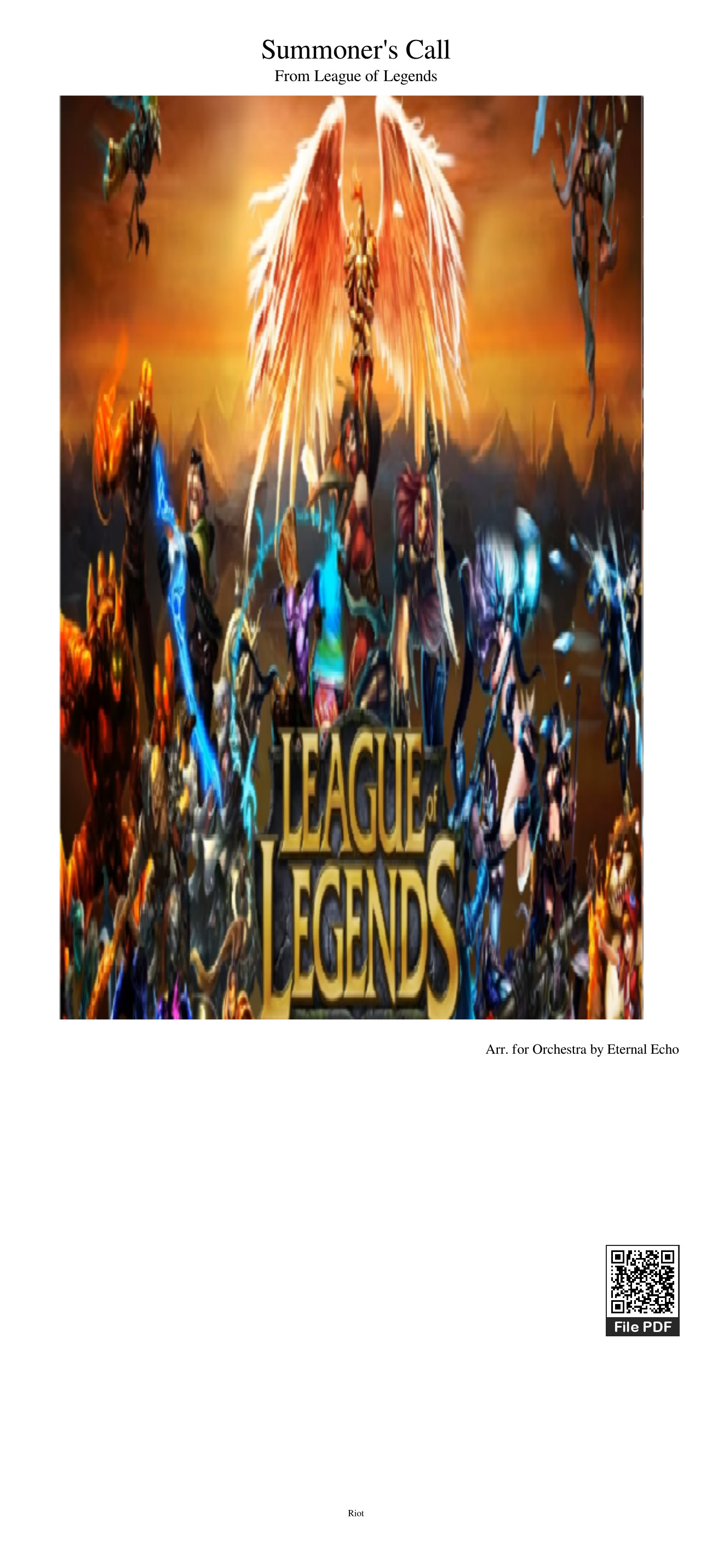 Trang 1 của Sheet nhạc PDF bài hát Summoner