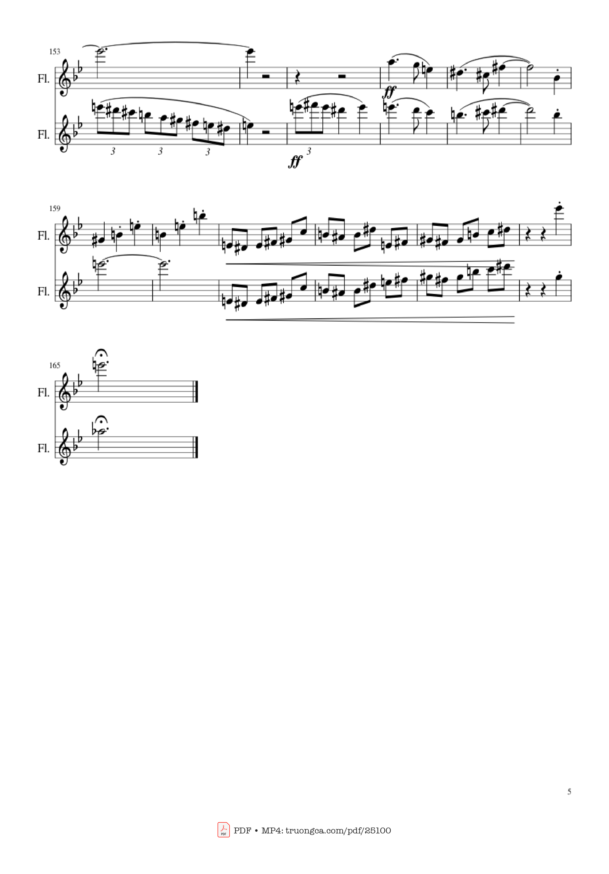 Trang 5 của Sheet nhạc PDF bài hát Merry go round of Life (Flute) - Claudia1kitty