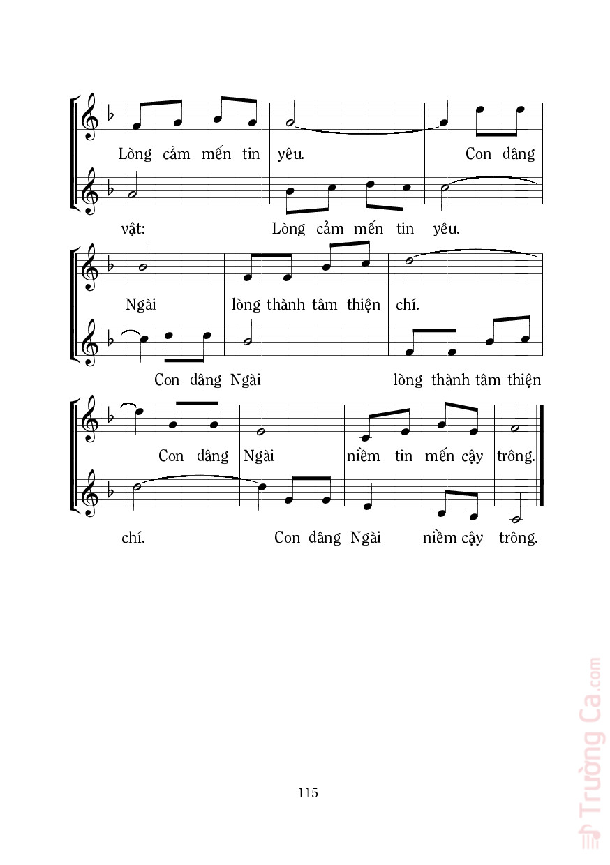 Trang 2 của Sheet nhạc PDF bài hát Lễ Vật Ba Vua - Mi Trầm