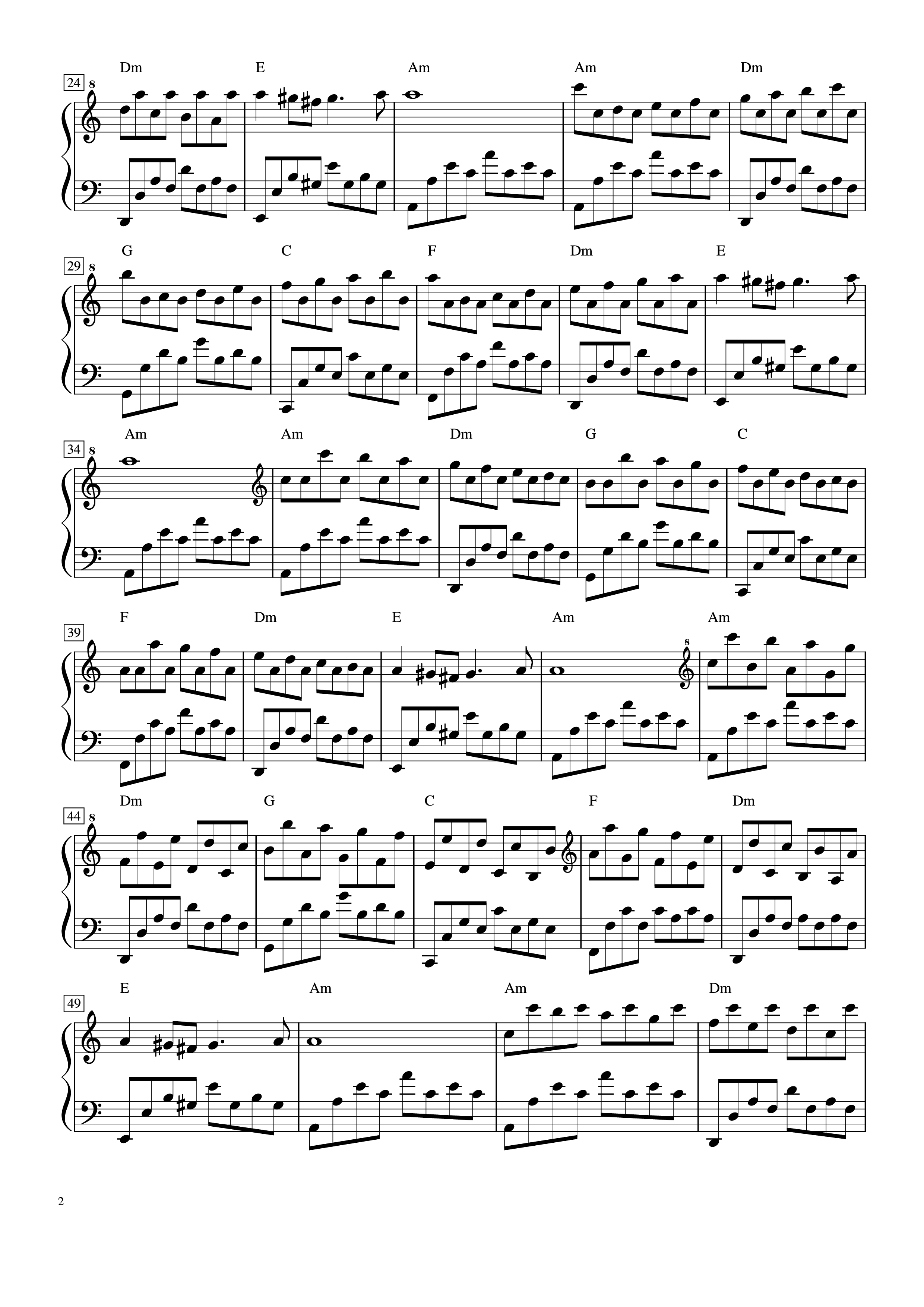 Trang 2 của Sheet nhạc PDF bài hát Passacaglia - Arrangement by Handel Halvorsen