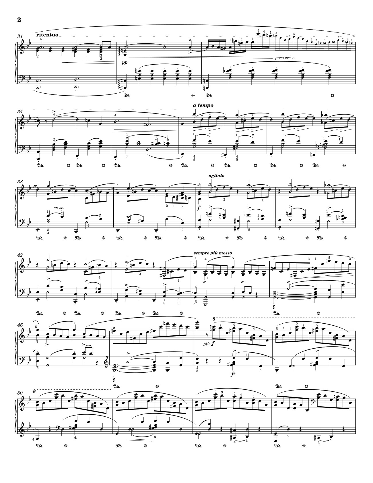 Trang 2 của Sheet nhạc PDF bài hát Ballade No I - Chopin