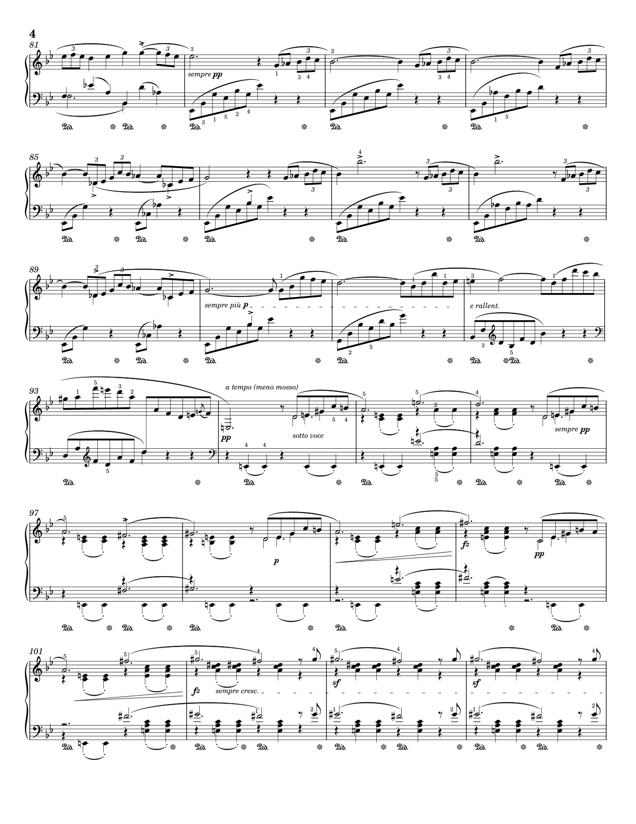 Trang 4 của Sheet nhạc PDF bài hát Ballade No I - Chopin