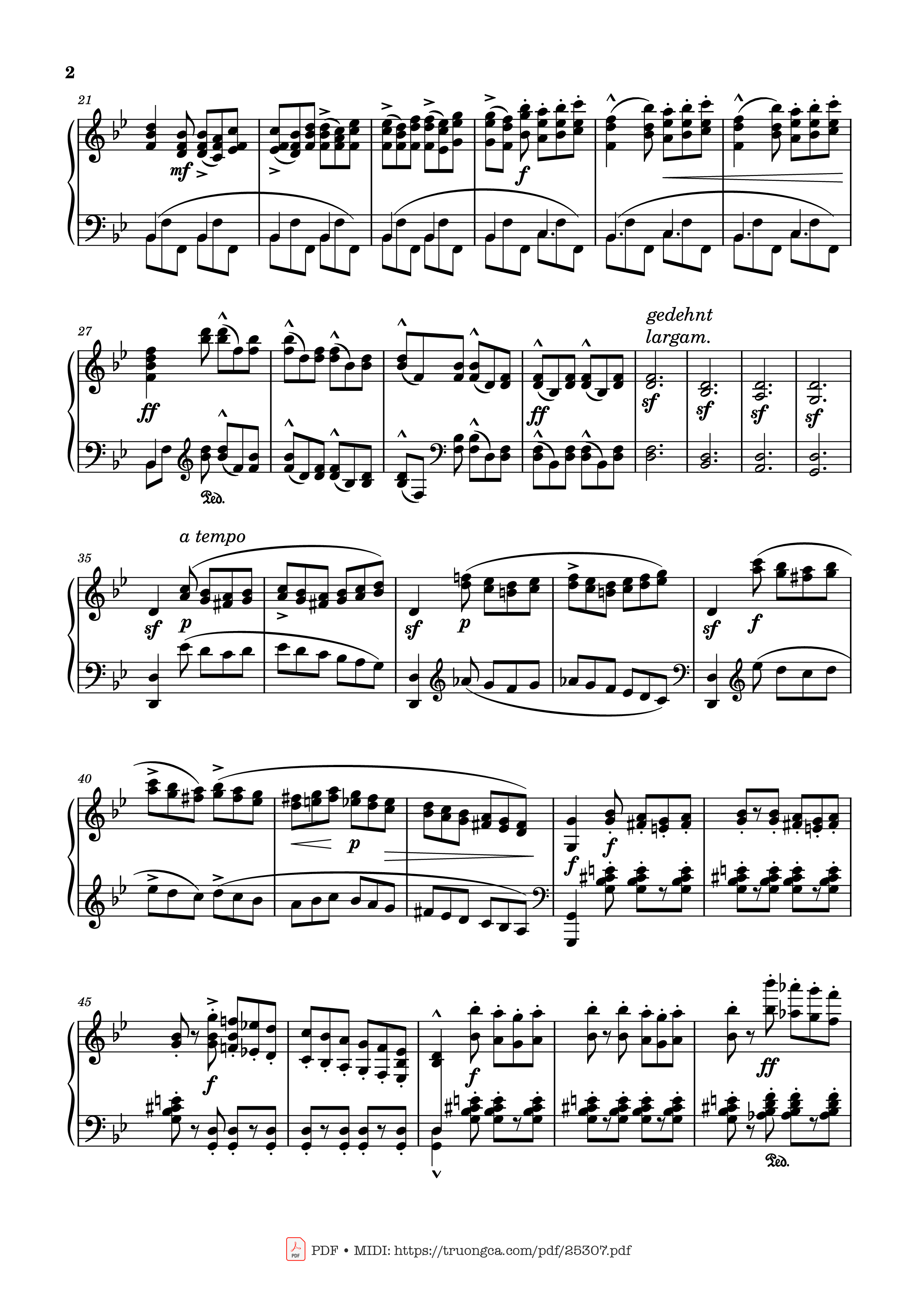 Trang 2 của Sheet nhạc PDF bài hát Prélude No 22 in G Minor Sheet Piano - Stephen Heller