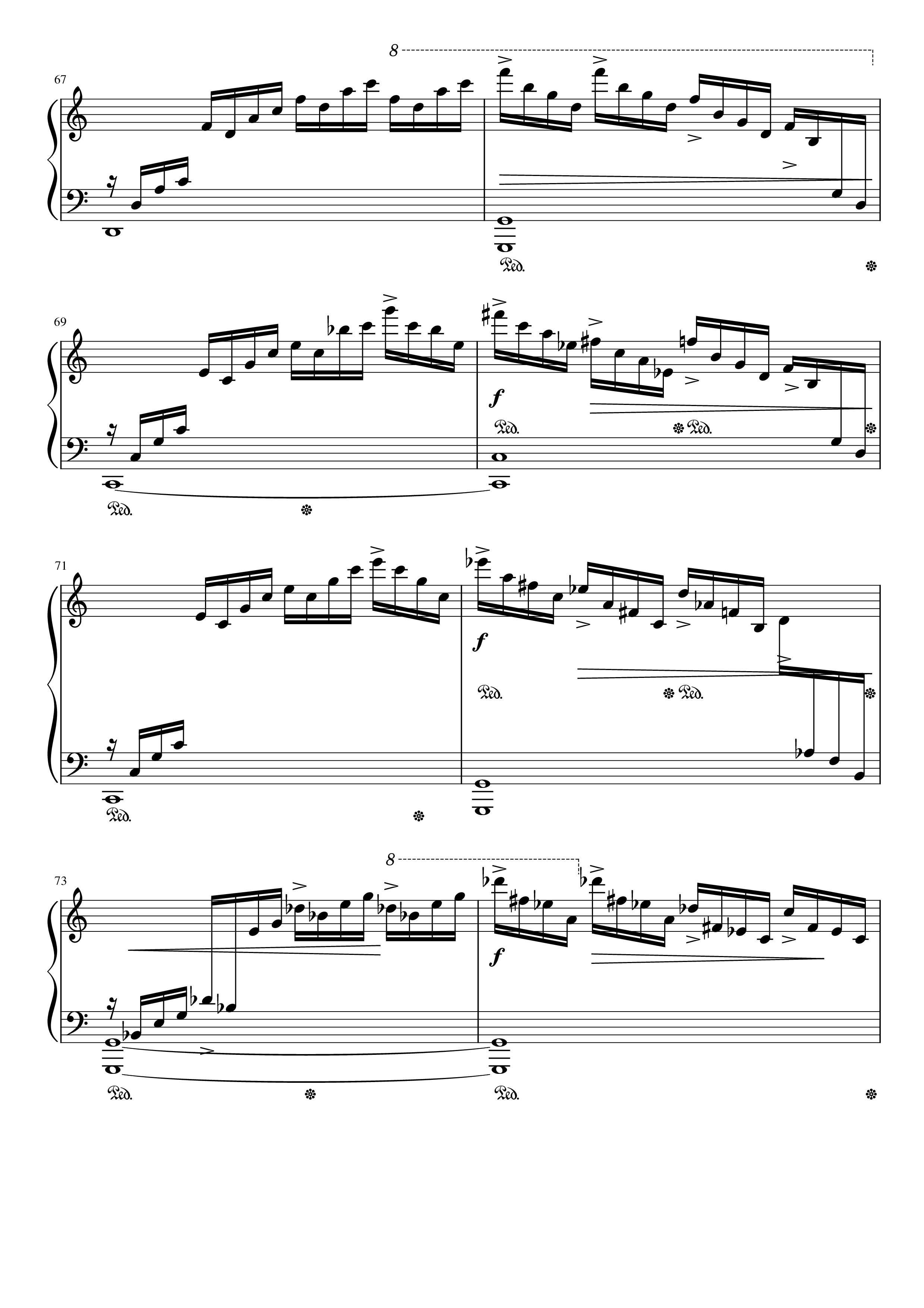 Trang 8 của Sheet nhạc PDF Piano bài hát Etude op.10 no.1 (Waterfall) Chopin - Chopin