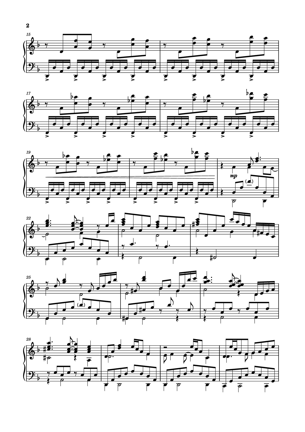 Trang 2 của Sheet nhạc PDF Piano bài hát Testify Piano - Void (Mournfinale) feat. 星熊南巫
