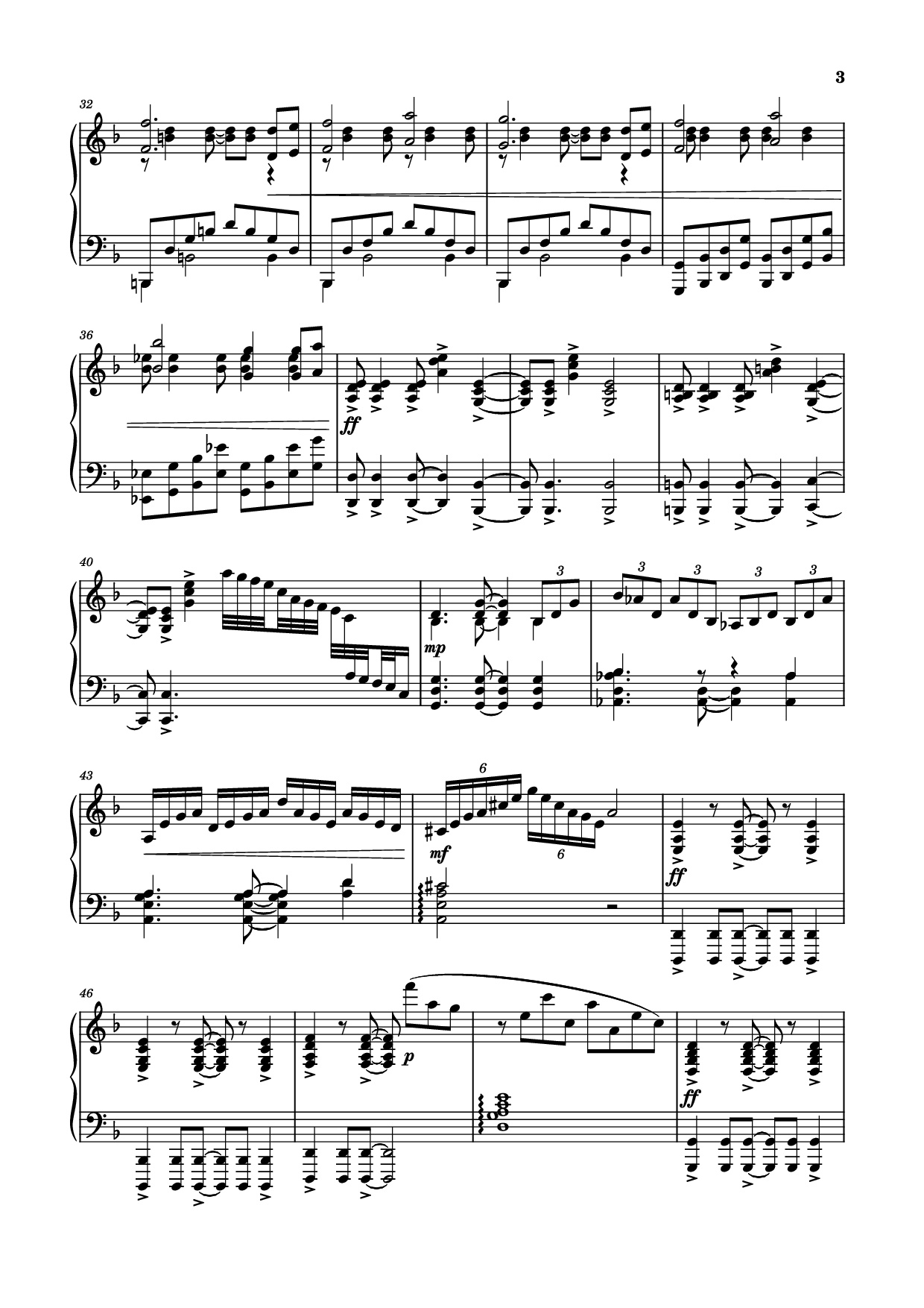 Trang 3 của Sheet nhạc PDF Piano bài hát Testify Piano - Void (Mournfinale) feat. 星熊南巫