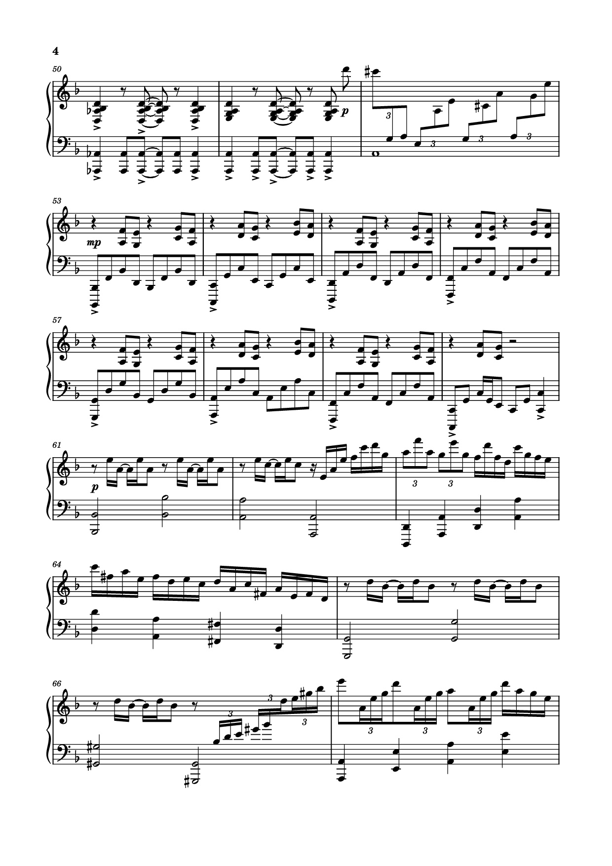 Trang 4 của Sheet nhạc PDF Piano bài hát Testify Piano - Void (Mournfinale) feat. 星熊南巫