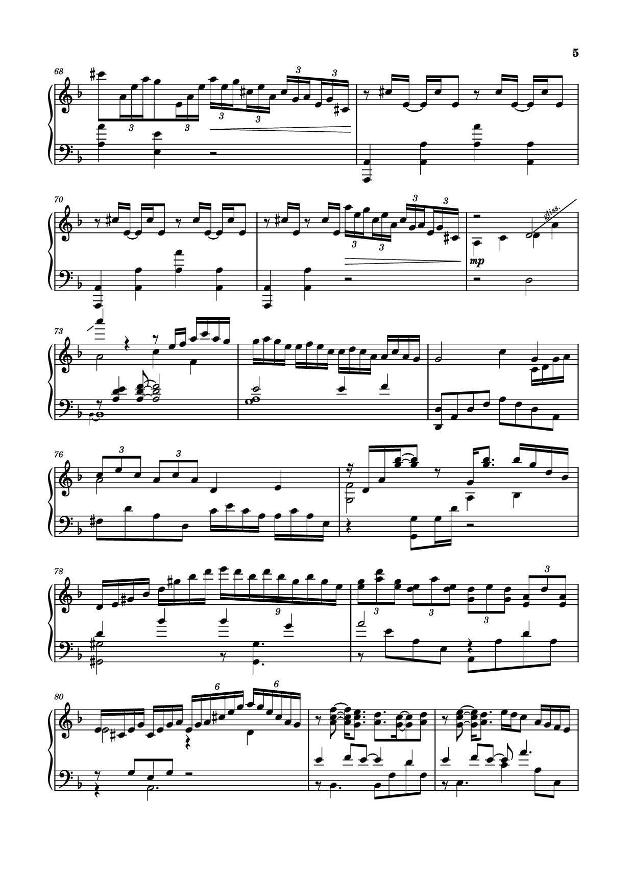 Trang 5 của Sheet nhạc PDF Piano bài hát Testify Piano - Void (Mournfinale) feat. 星熊南巫