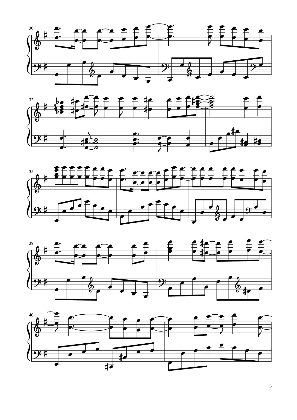 Trang 3 của Sheet nhạc PDF Piano bài hát FullHouse Piano - Composer: Quốc Thống