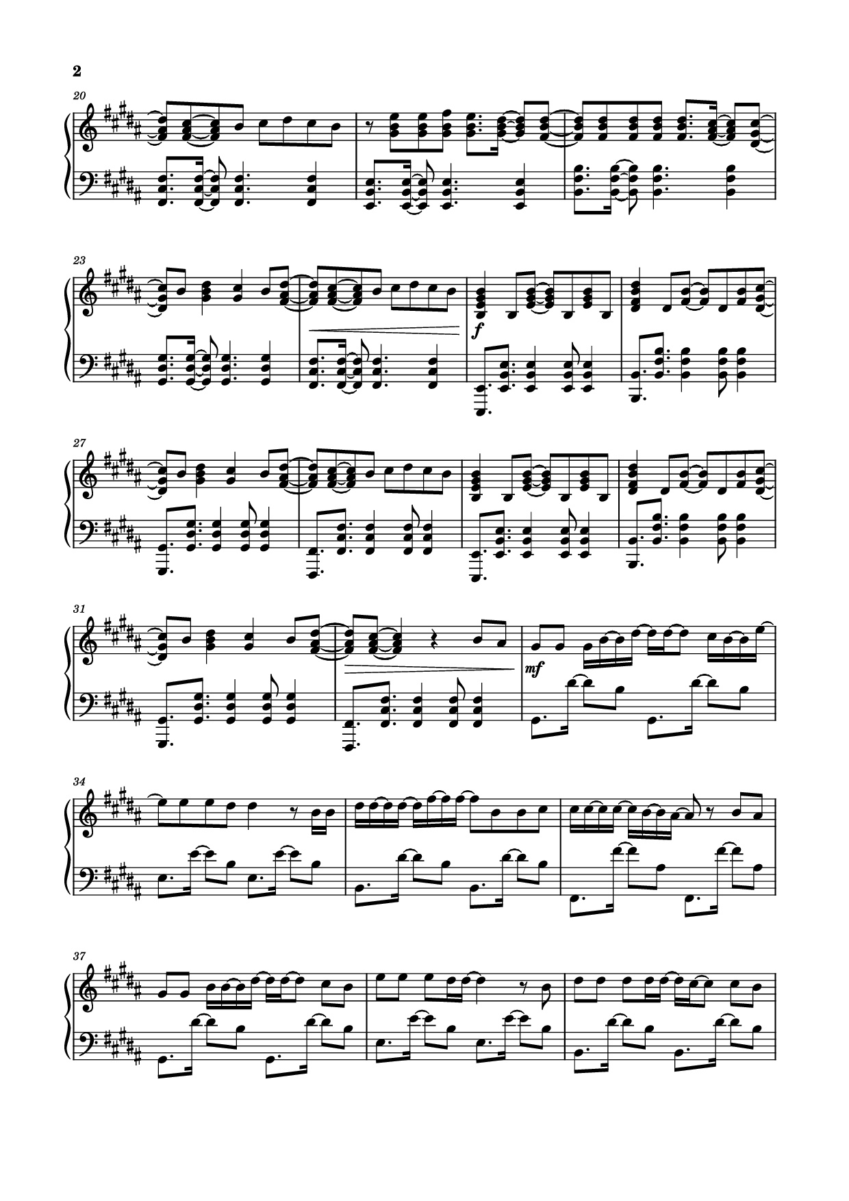 Trang 2 của Sheet nhạc PDF Piano bài hát Before You Leave Me Piano - Alex Warren