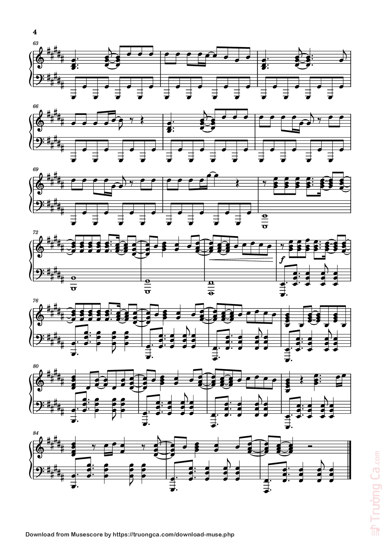 Trang 4 của Sheet nhạc PDF Piano bài hát Before You Leave Me Piano - Alex Warren