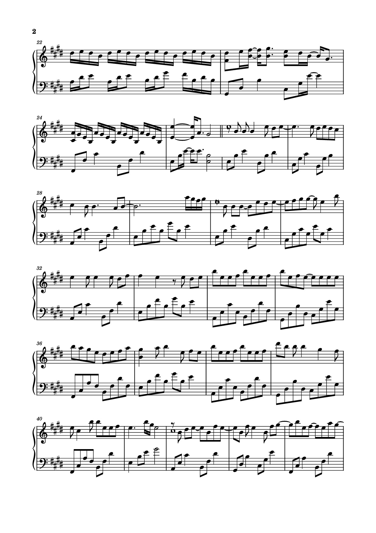 Trang 2 của Sheet nhạc PDF Piano bài hát 没人会永远陪着你 Piano - 李怡然