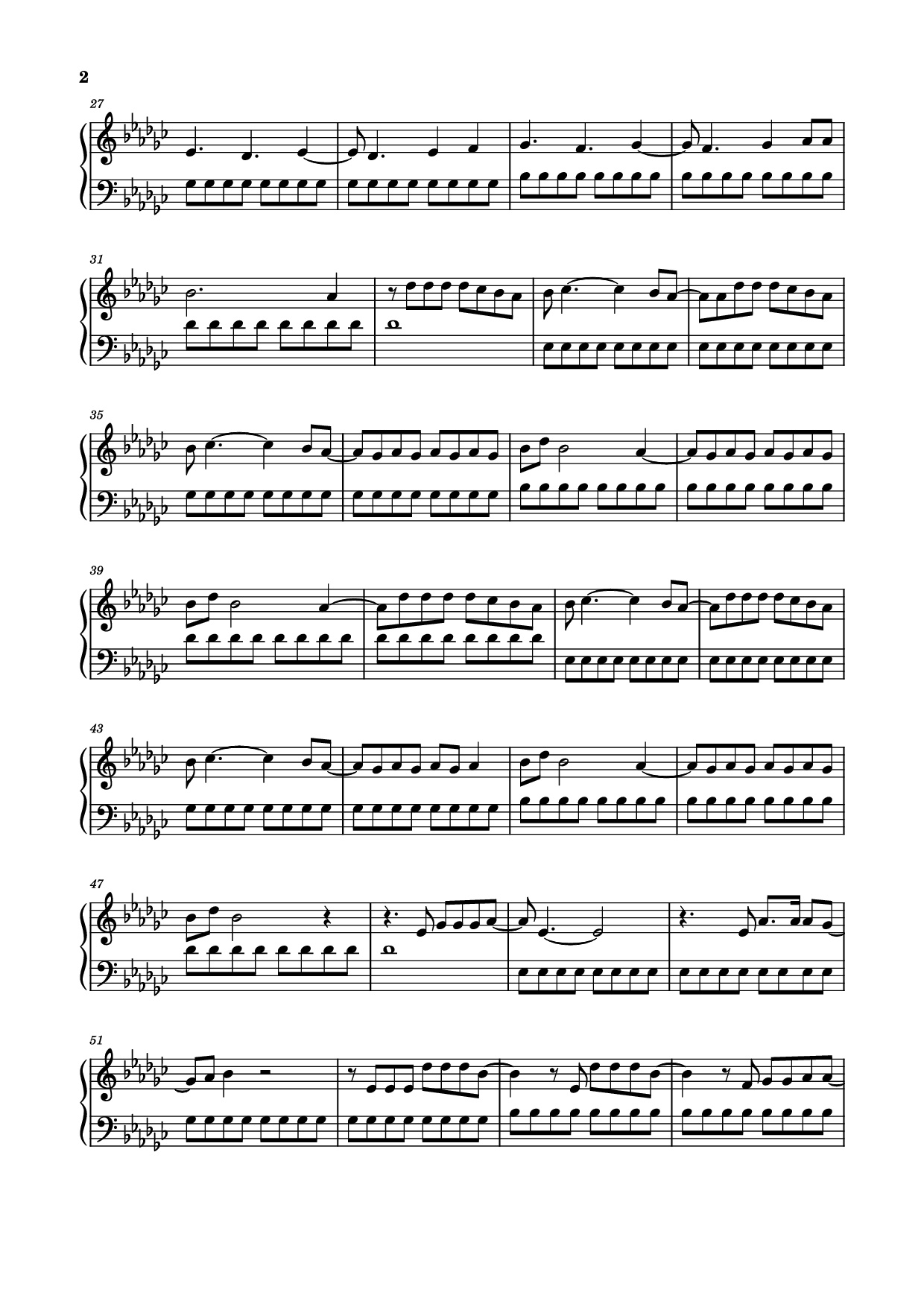 Trang 2 của Sheet nhạc PDF Piano bài hát Tattoo Piano - Wesley Steenbergen