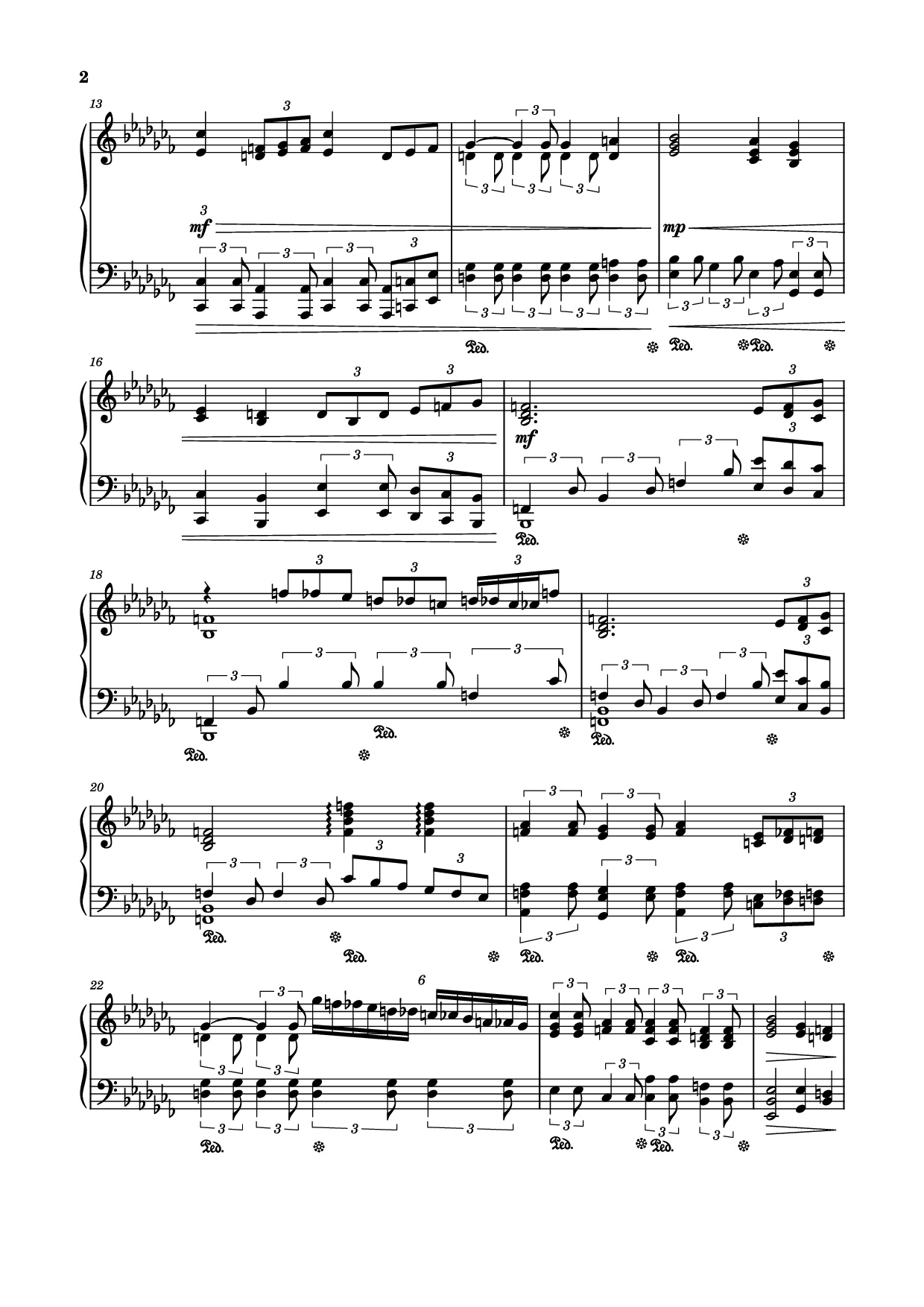 Trang 2 của Sheet nhạc PDF Piano bài hát Fox Song theme (Alisa theme) Piano - Comp. Vladimir Bulaev