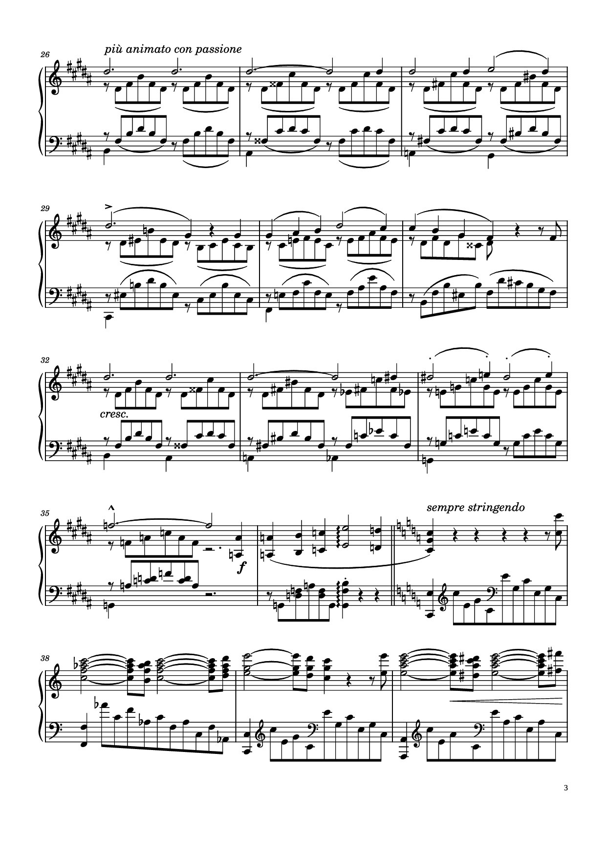 Trang 3 của Sheet nhạc PDF Piano bài hát Liebestraum No. 3 in A♭ Major Piano - Franz Liszt