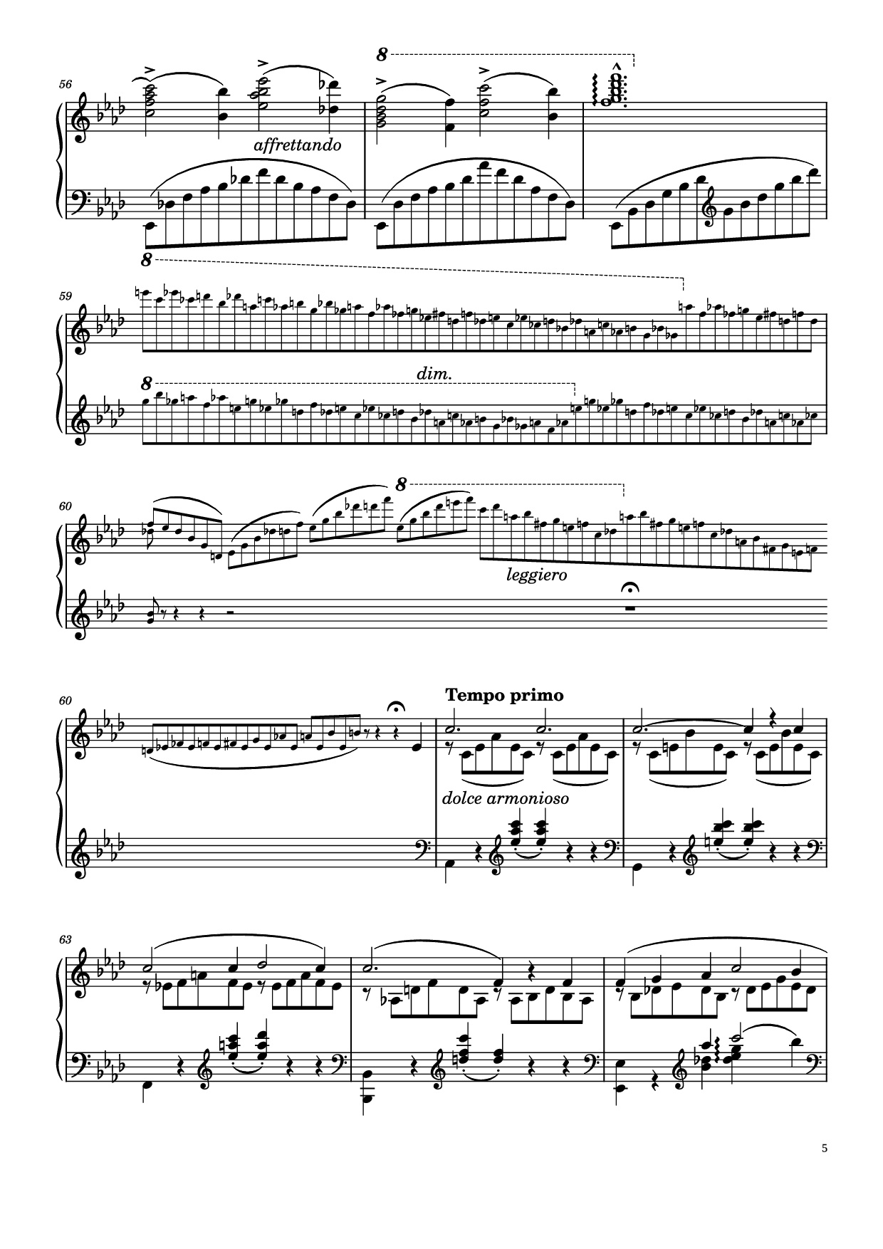 Trang 5 của Sheet nhạc PDF Piano bài hát Liebestraum No. 3 in A♭ Major Piano - Franz Liszt