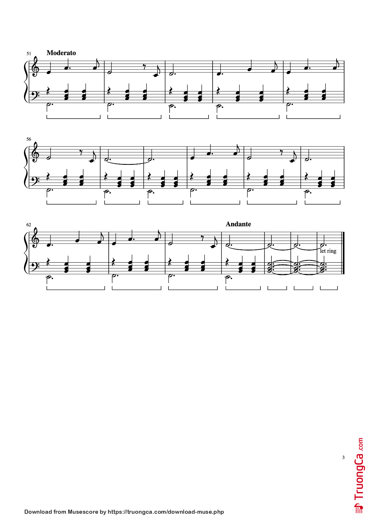 Trang 3 của Sheet nhạc PDF Piano bài hát 日向敏文 - Reflections Piano - Undefined