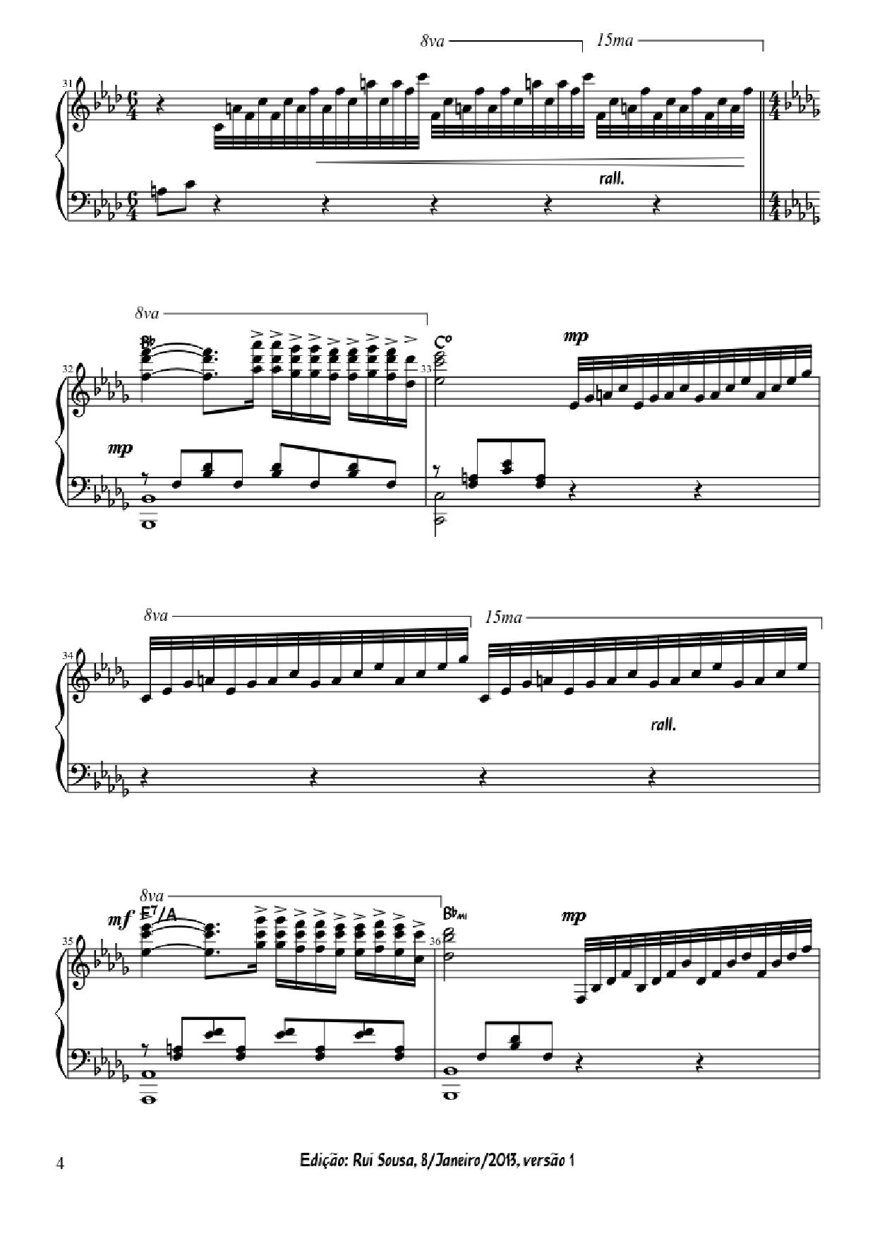 Trang 4 của Sheet nhạc PDF Piano bài hát A Comme Amour Piano - Paul de Senneville