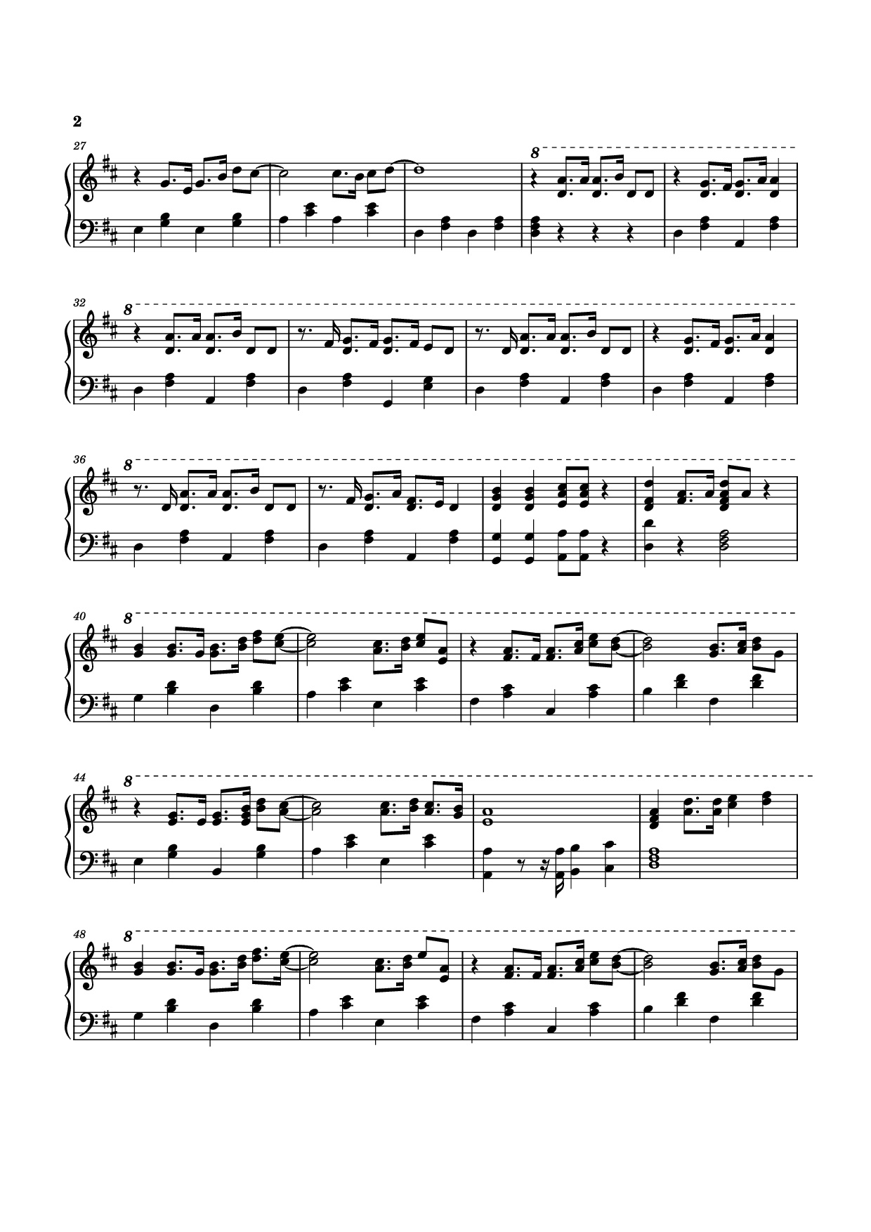 Trang 2 của Sheet nhạc PDF Piano bài hát Năm Qua Đã Làm Gì Piano - Composer: Bùi Công Nam
