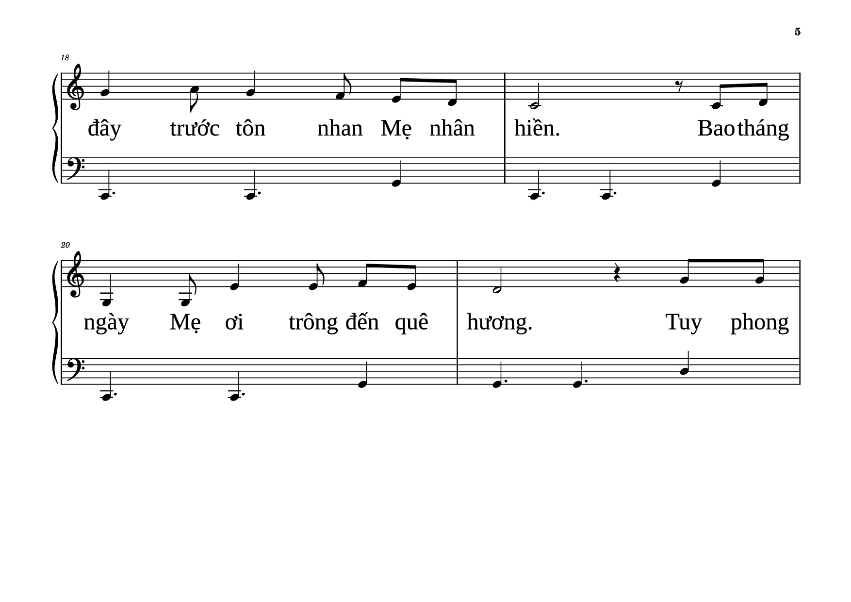 Trang 5 của Sheet nhạc PDF Piano bài hát NỮ VƯƠNG MÙA XUÂN Piano dễ tập - VŨ MỘNG THƠ