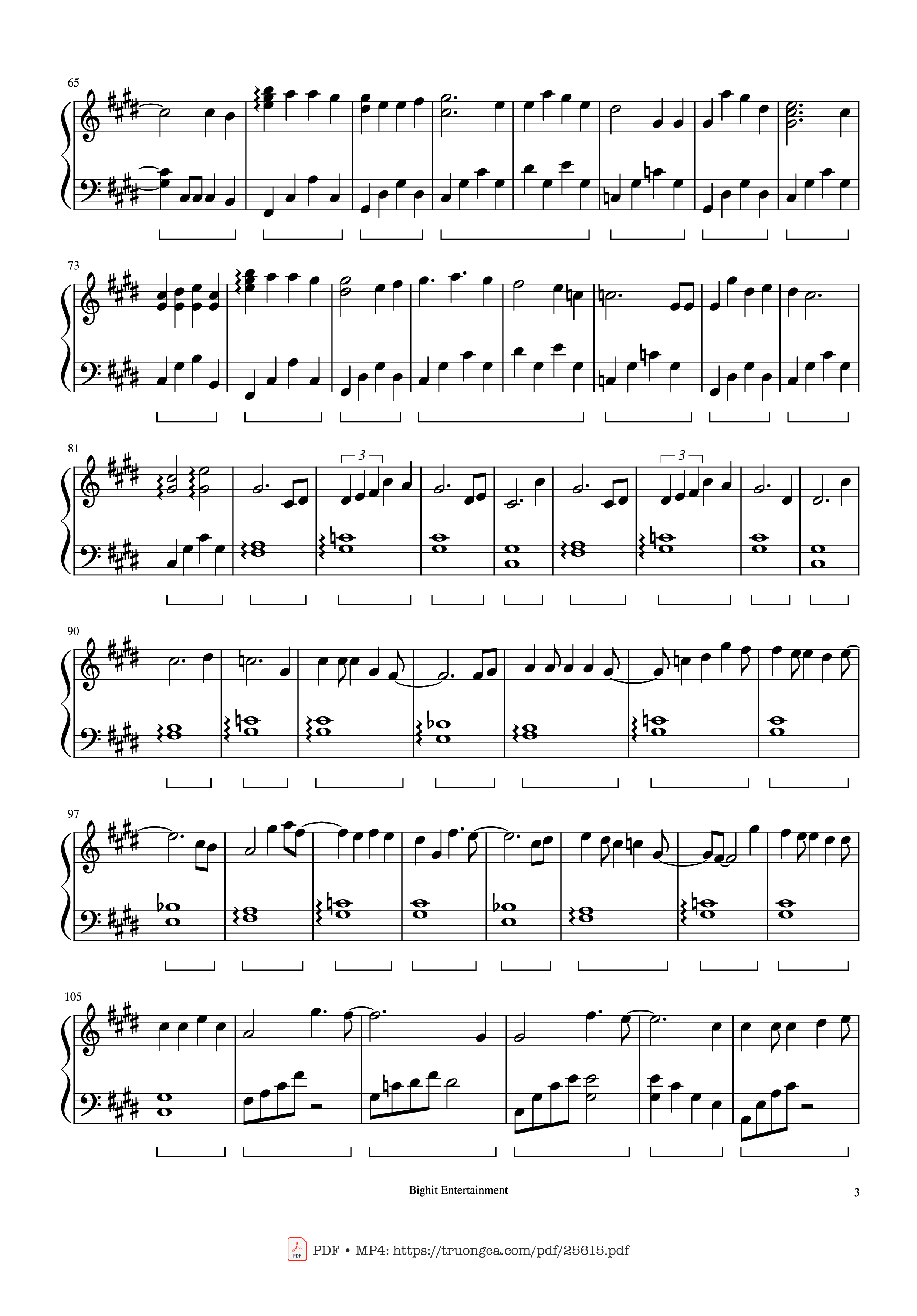 Trang 3 của Sheet nhạc PDF Piano bài hát Still With You Piano - Arranged by Myee89