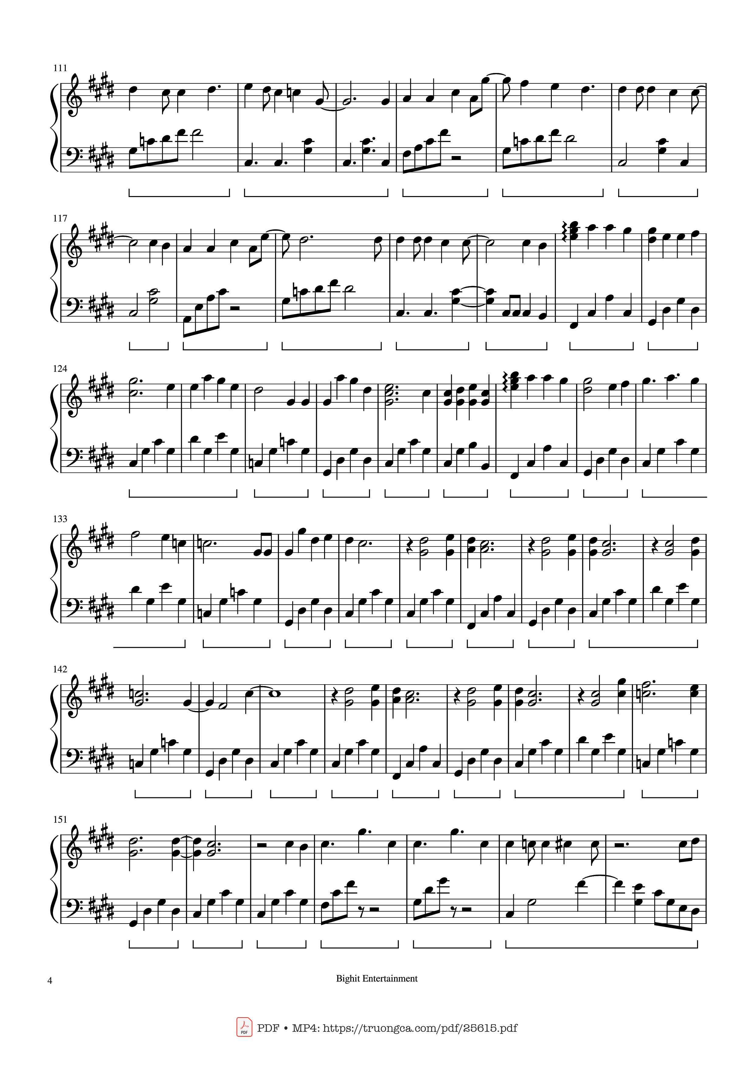 Trang 4 của Sheet nhạc PDF Piano bài hát Still With You Piano - Arranged by Myee89