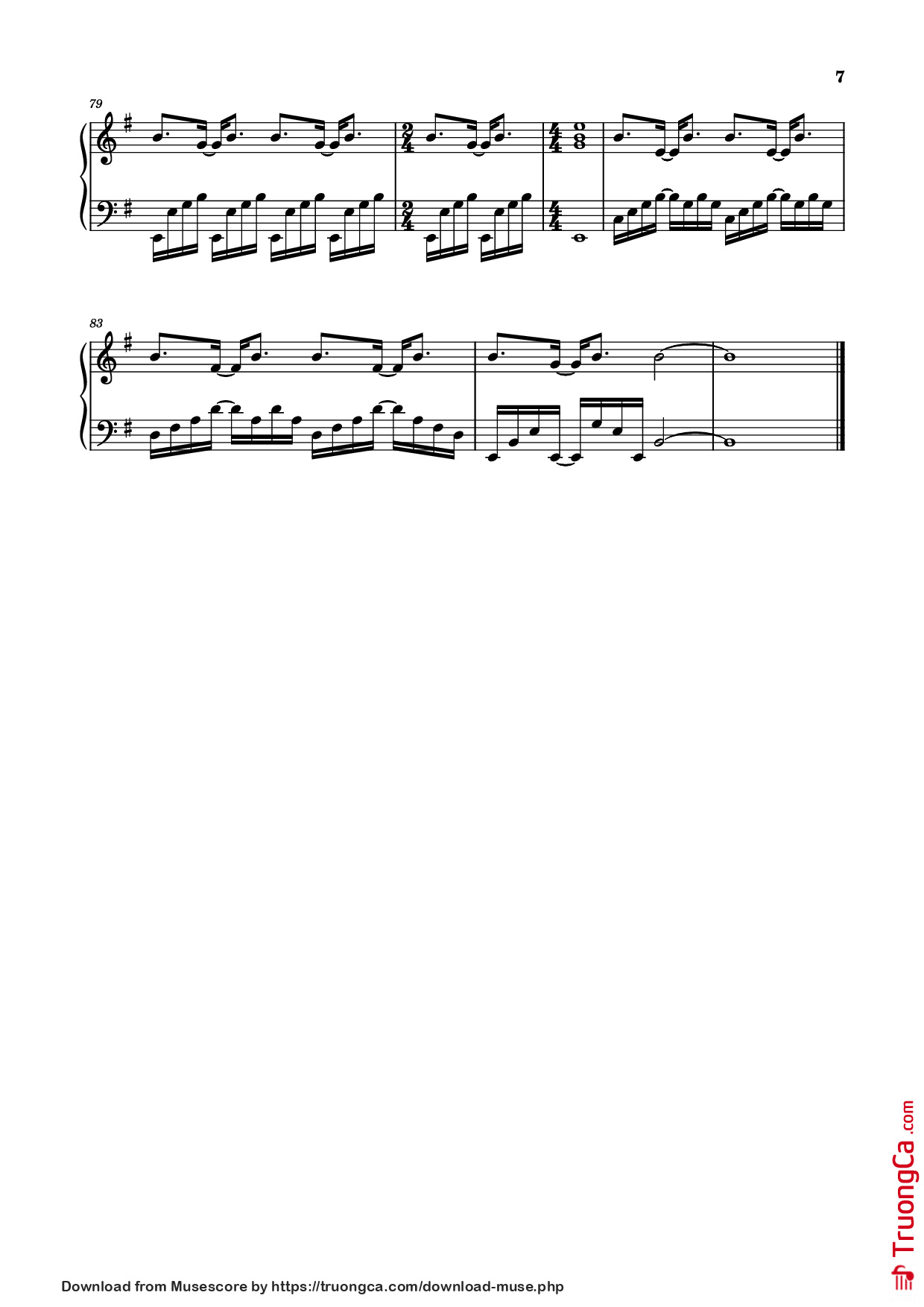 Trang 7 của Sheet nhạc PDF Piano bài hát 光阴副本 Piano - JJ Lin