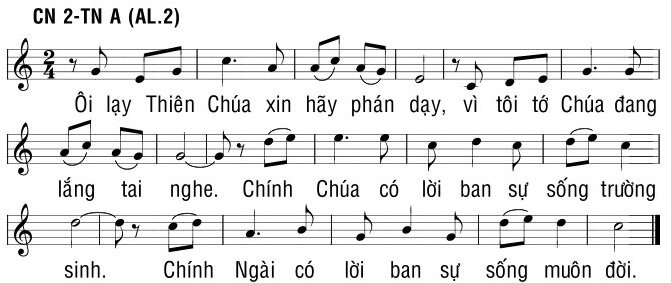 Tung hô Tin Mừng Năm A Alleluia Alleluia Alleluia, Trang 2