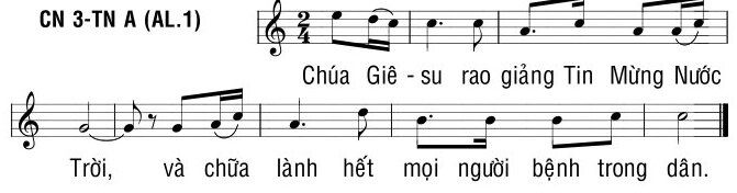 Tung hô Tin Mừng Năm A Alleluia Alleluia Alleluia, Trang 8
