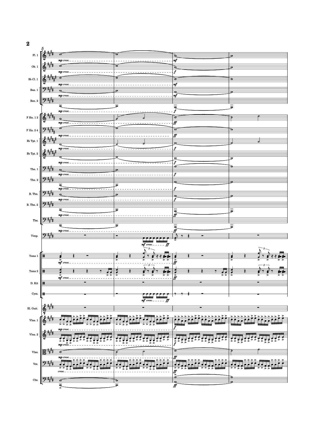Trang 2 của Sheet nhạc PDF bài hát Anthem of Hope - Mason J. Asimos