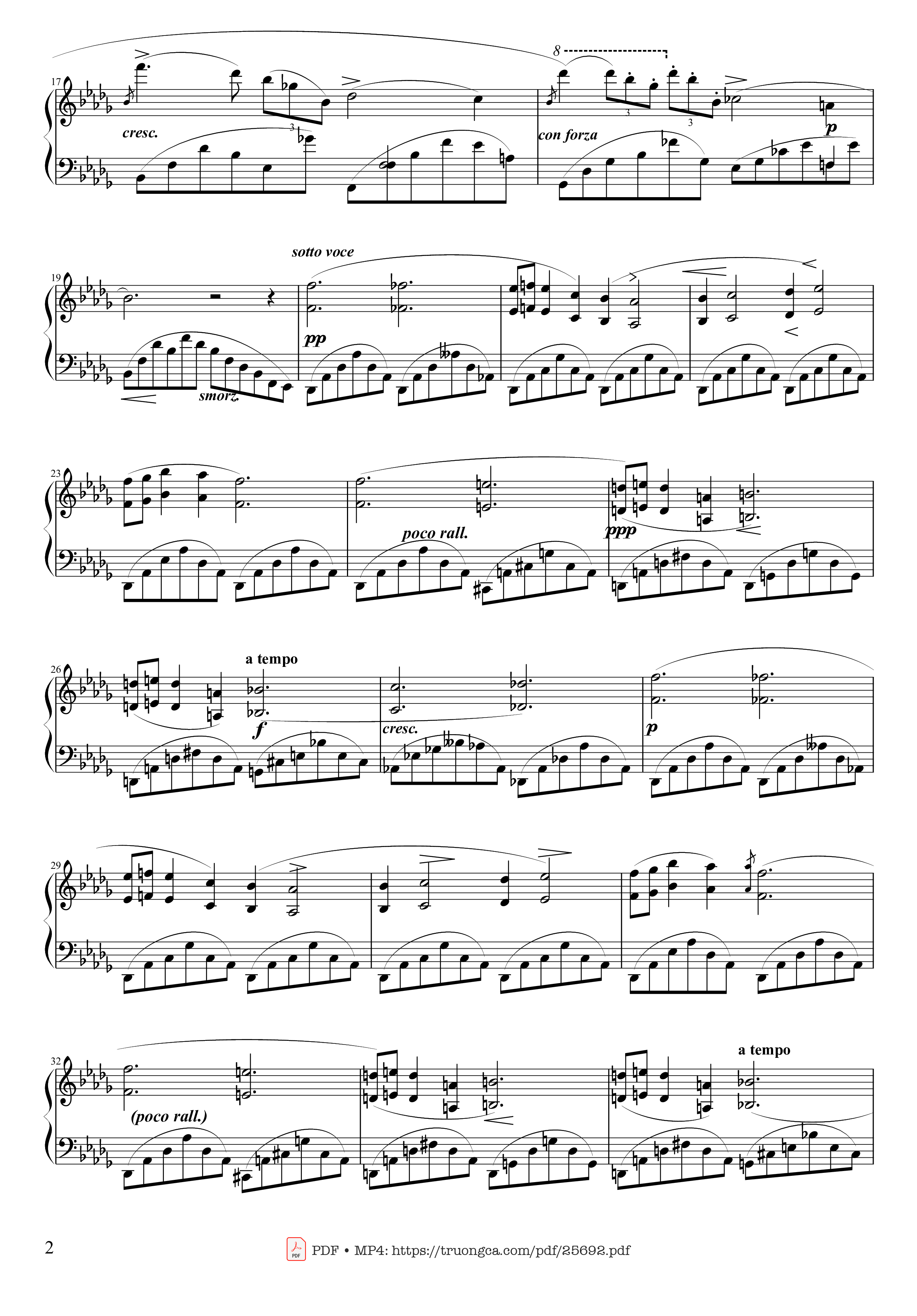 Trang 2 của Sheet nhạc PDF Piano bài hát Nocturne Op. 9 No. 1 - Chopin