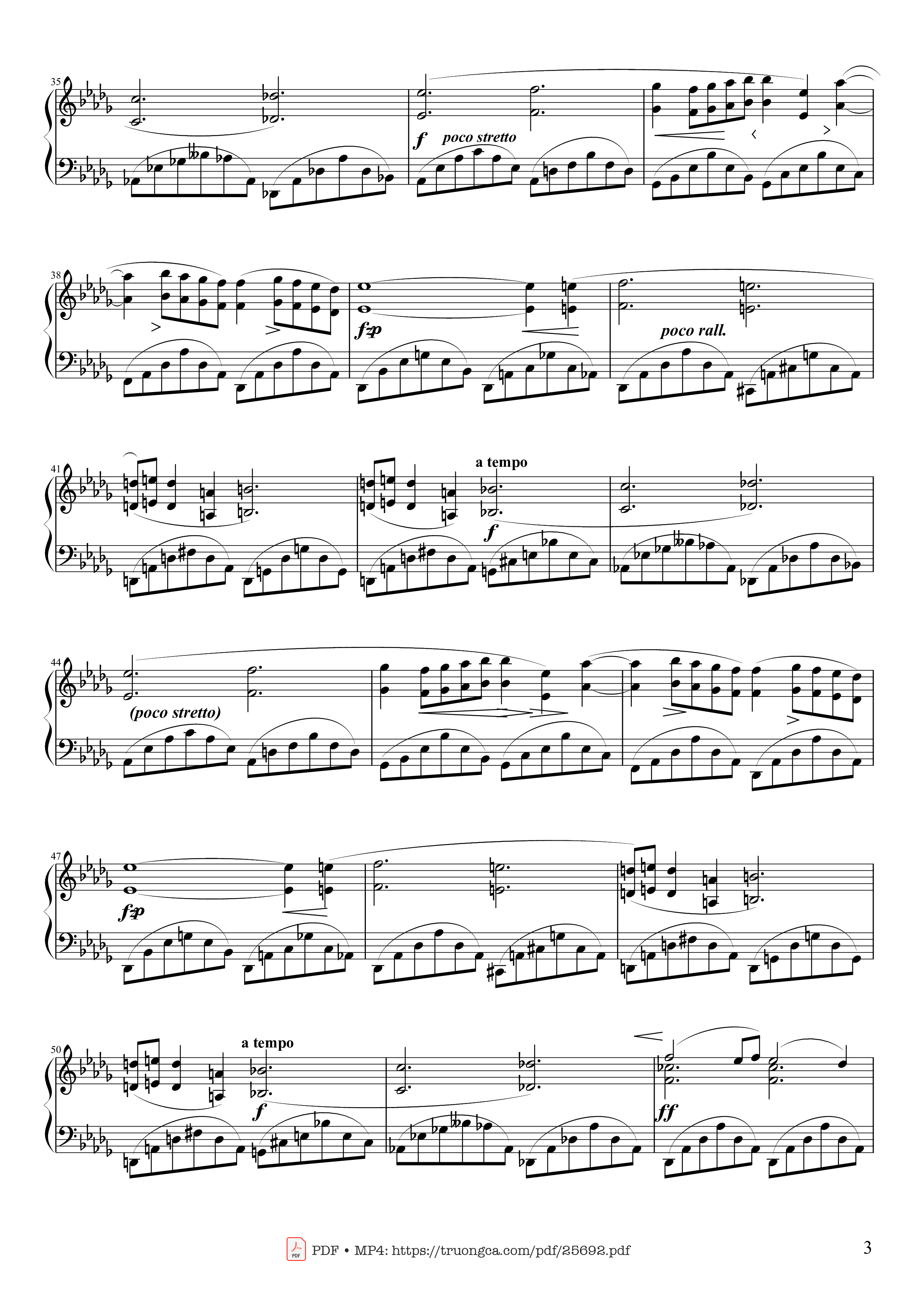 Trang 3 của Sheet nhạc PDF Piano bài hát Nocturne Op. 9 No. 1 - Chopin