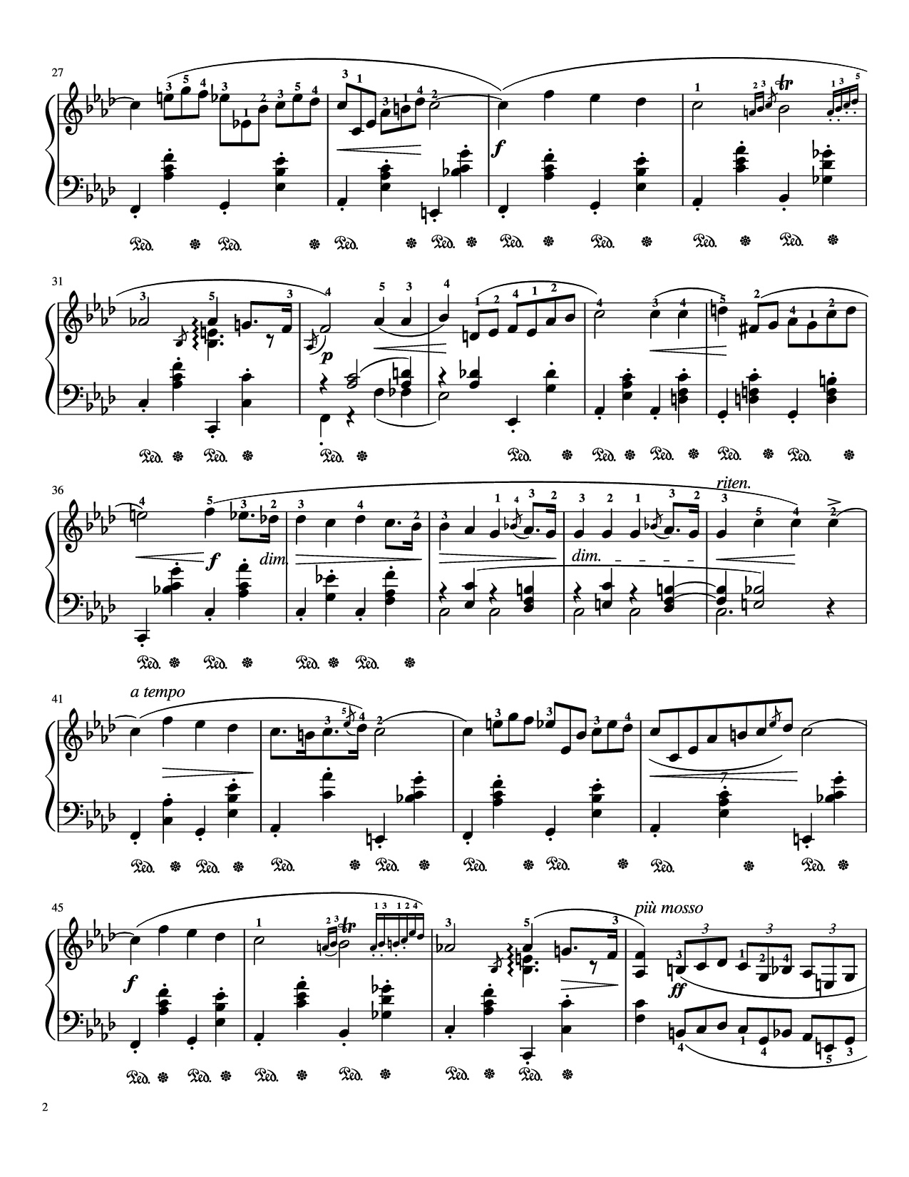 Trang 2 của Sheet nhạc PDF Piano bài hát Nocturne Op. 55, No. 1 Piano - Chopin