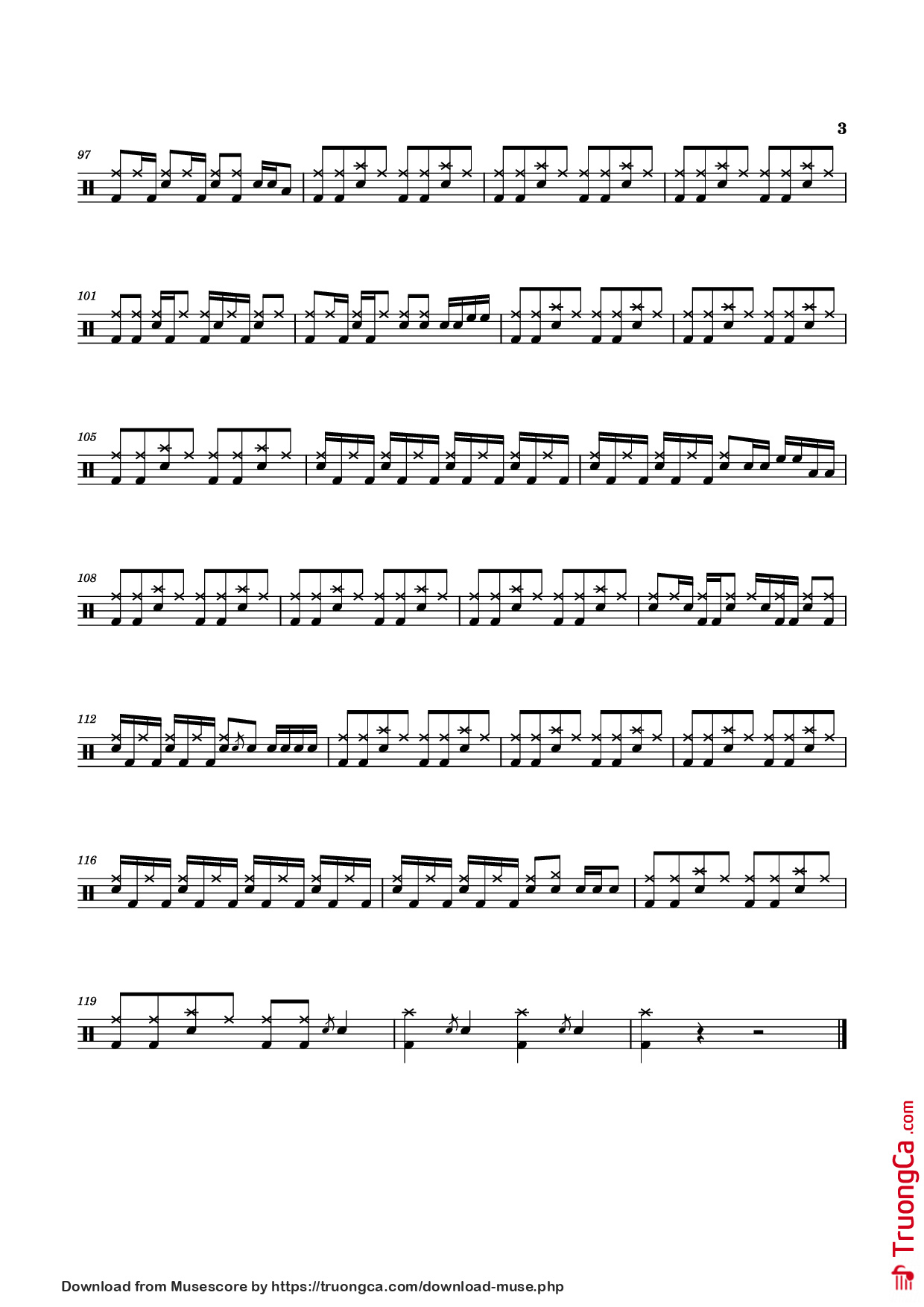 Trang 3 của Sheet nhạc PDF bài hát November Rain - Guns N