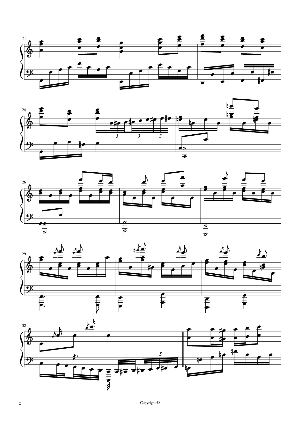 Trang 2 của Sheet nhạc PDF Piano bài hát Ngày Xuân Long Phụng Sum Vầy Piano epic version - Hazel Nguyen