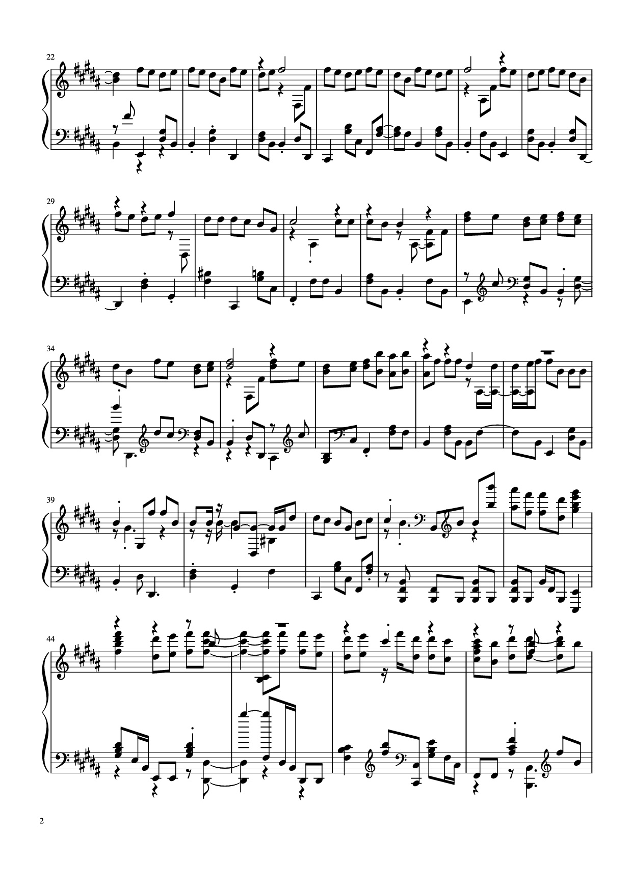 Trang 2 của Sheet nhạc PDF Piano bài hát Đừng làm trái tim anh đau Piano - Bởi: Sơn Tùng M-PT
