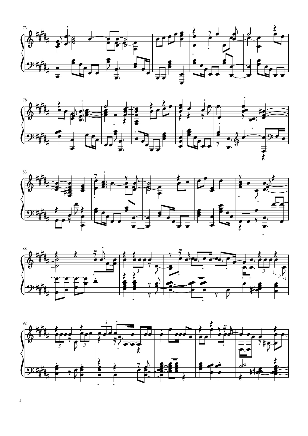 Trang 4 của Sheet nhạc PDF Piano bài hát Đừng làm trái tim anh đau Piano - Bởi: Sơn Tùng M-PT