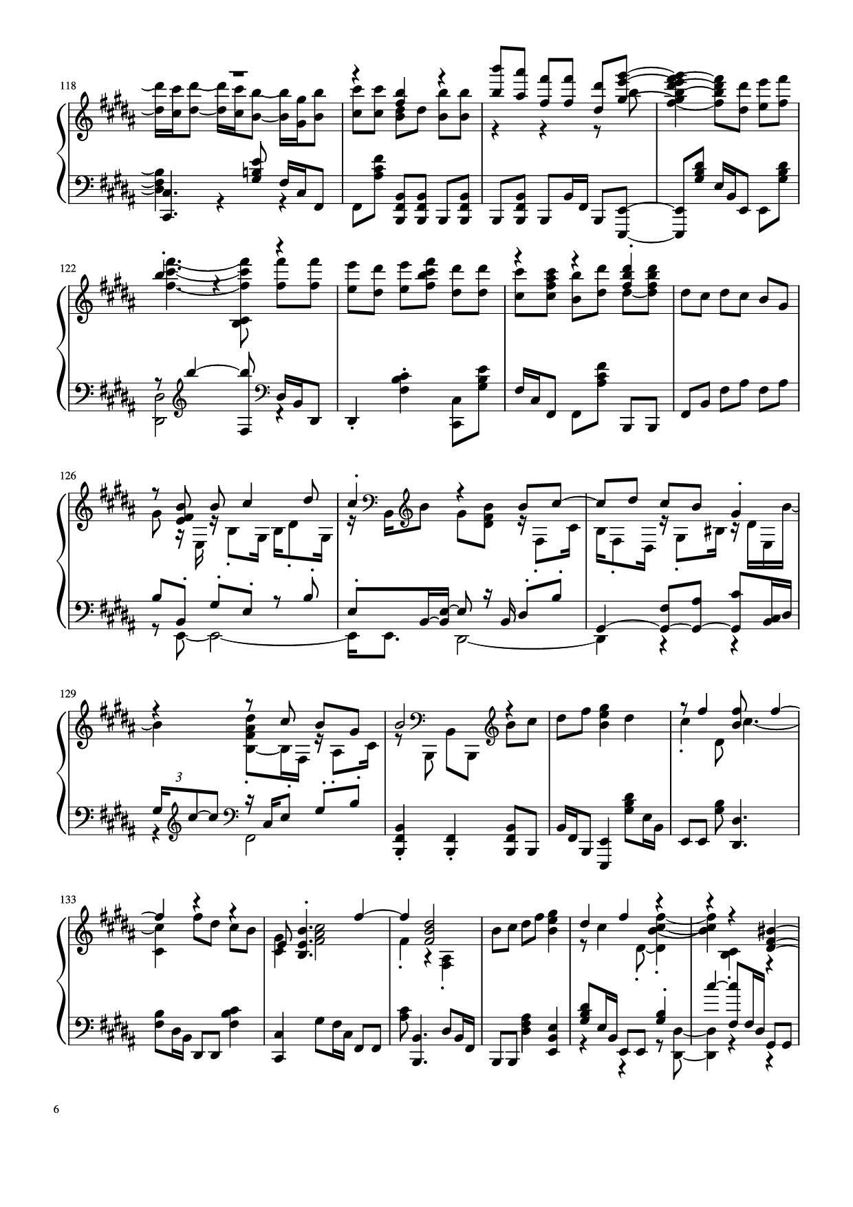Trang 6 của Sheet nhạc PDF Piano bài hát Đừng làm trái tim anh đau Piano - Bởi: Sơn Tùng M-PT