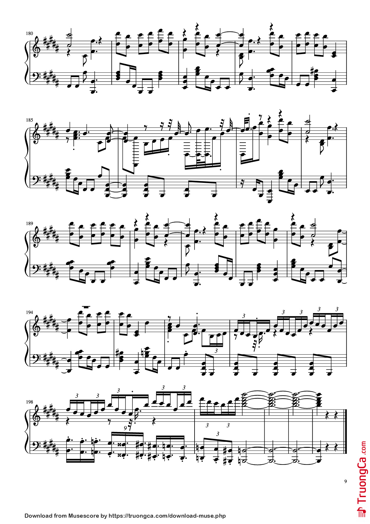 Trang 9 của Sheet nhạc PDF Piano bài hát Đừng làm trái tim anh đau Piano - Bởi: Sơn Tùng M-PT