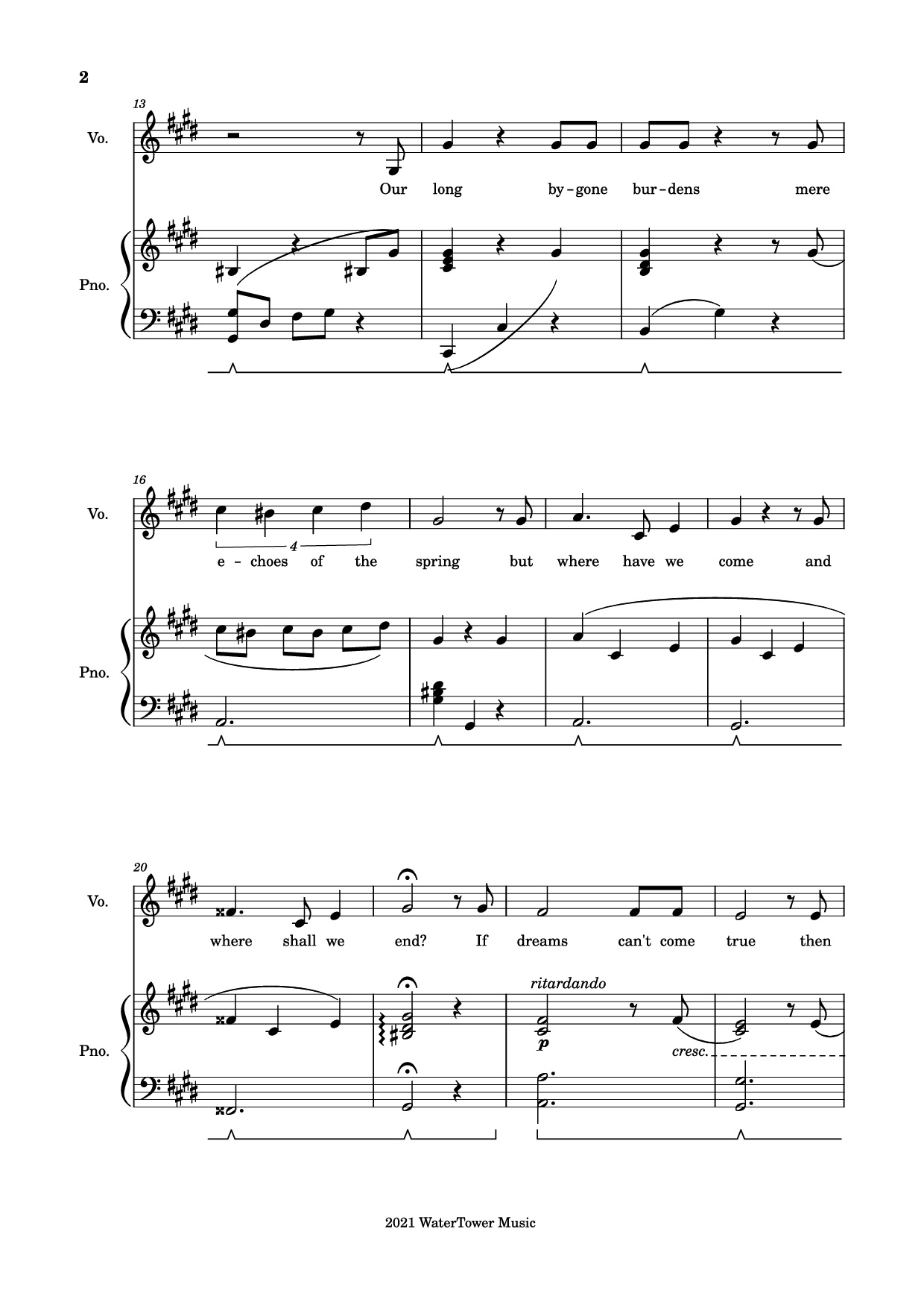 Trang 2 của Sheet nhạc PDF Piano bài hát Into the Unknown Piano - The Blasting Company
