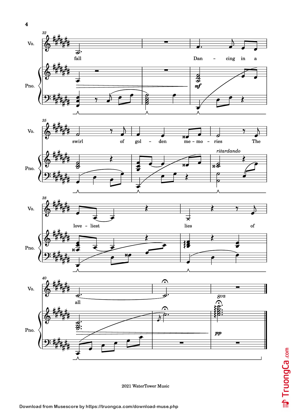 Trang 4 của Sheet nhạc PDF Piano bài hát Into the Unknown Piano - The Blasting Company