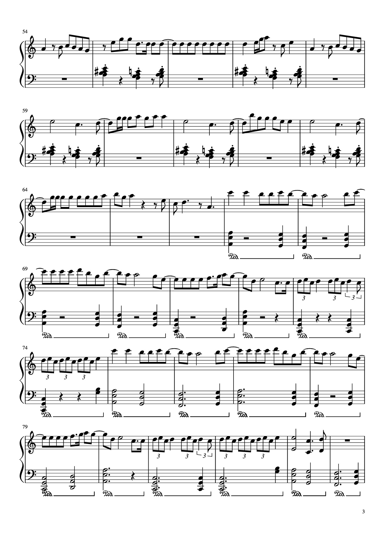 Trang 3 của Sheet nhạc PDF Piano bài hát No Tears Left to Cry Piano - Ariana Grande, Max Martin and Savan Kotecha