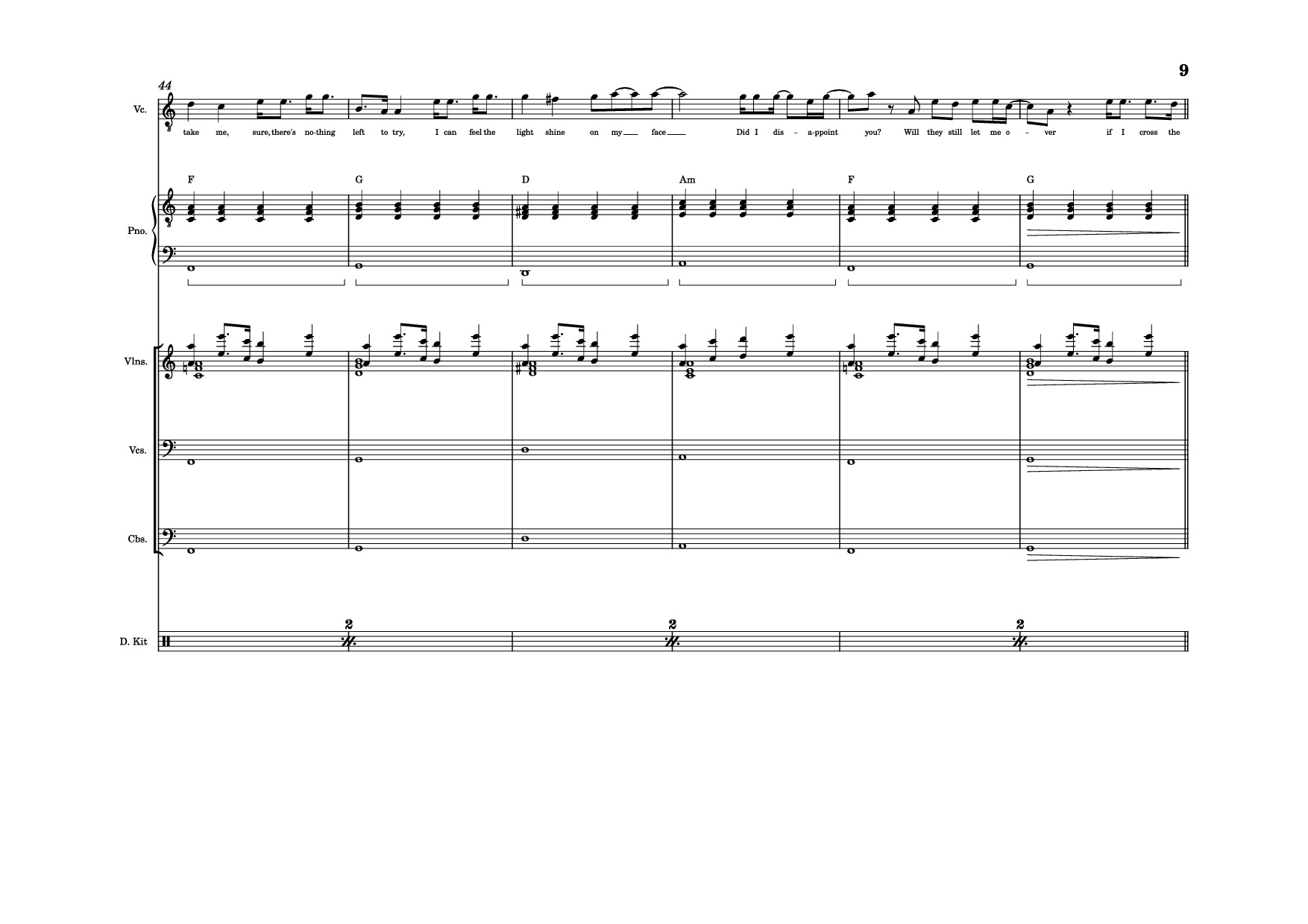 Trang 9 của Sheet nhạc PDF bài hát The Line Piano - Twenty one pilots