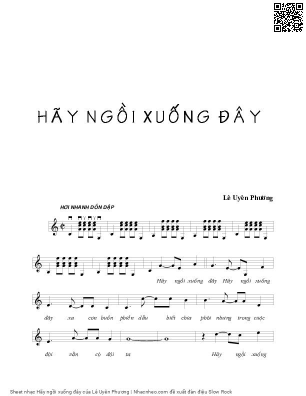 Hãy ngồi xuống đây hãy ngồi xuống đây xa cơn buồn phiền, Trang 1